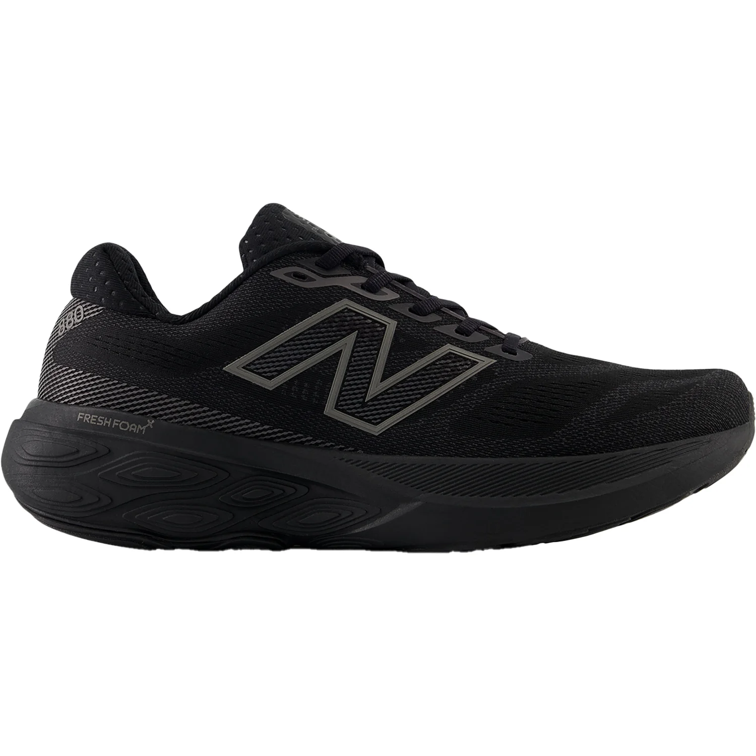 New Balance M880K15 // Metallic (Neutral Support) Men's Athletic Shoes Sneakers Black/Black/Black Mesh