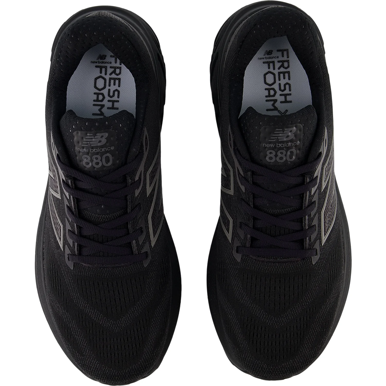 New Balance M880K15 // Metallic (Neutral Support) Men's Athletic Shoes Sneakers Black/Black/Black Mesh - Image 2
