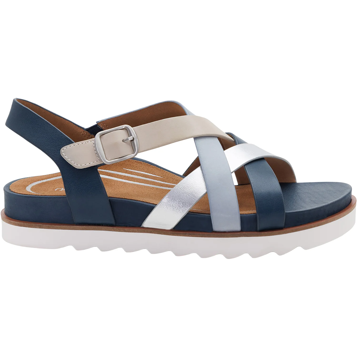 Aetrex Carmen Women's Sandals Navy Multi