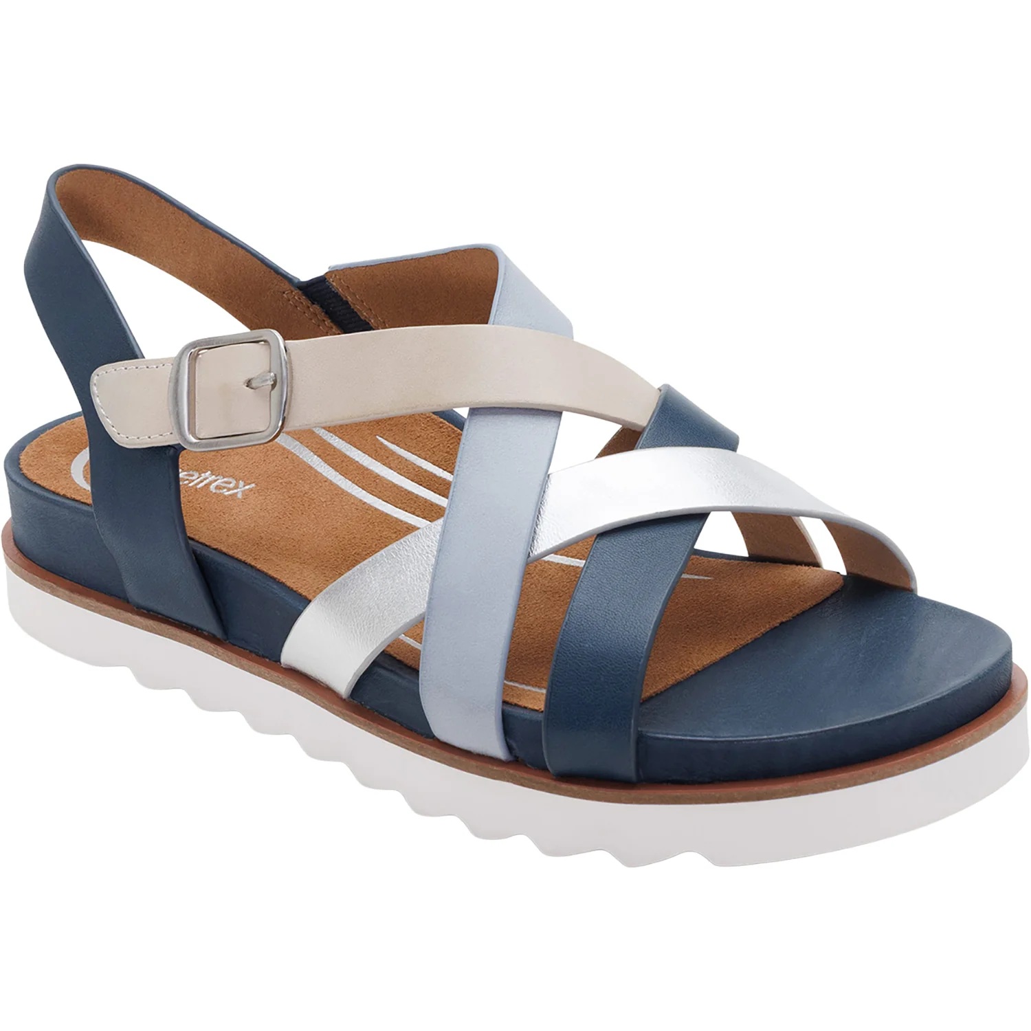 Aetrex Carmen Women's Sandals Navy Multi - Image 5