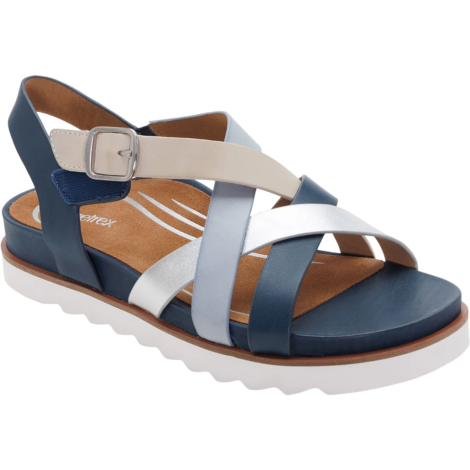 Aetrex Carmen Women's Sandals Navy Multi - Image 6