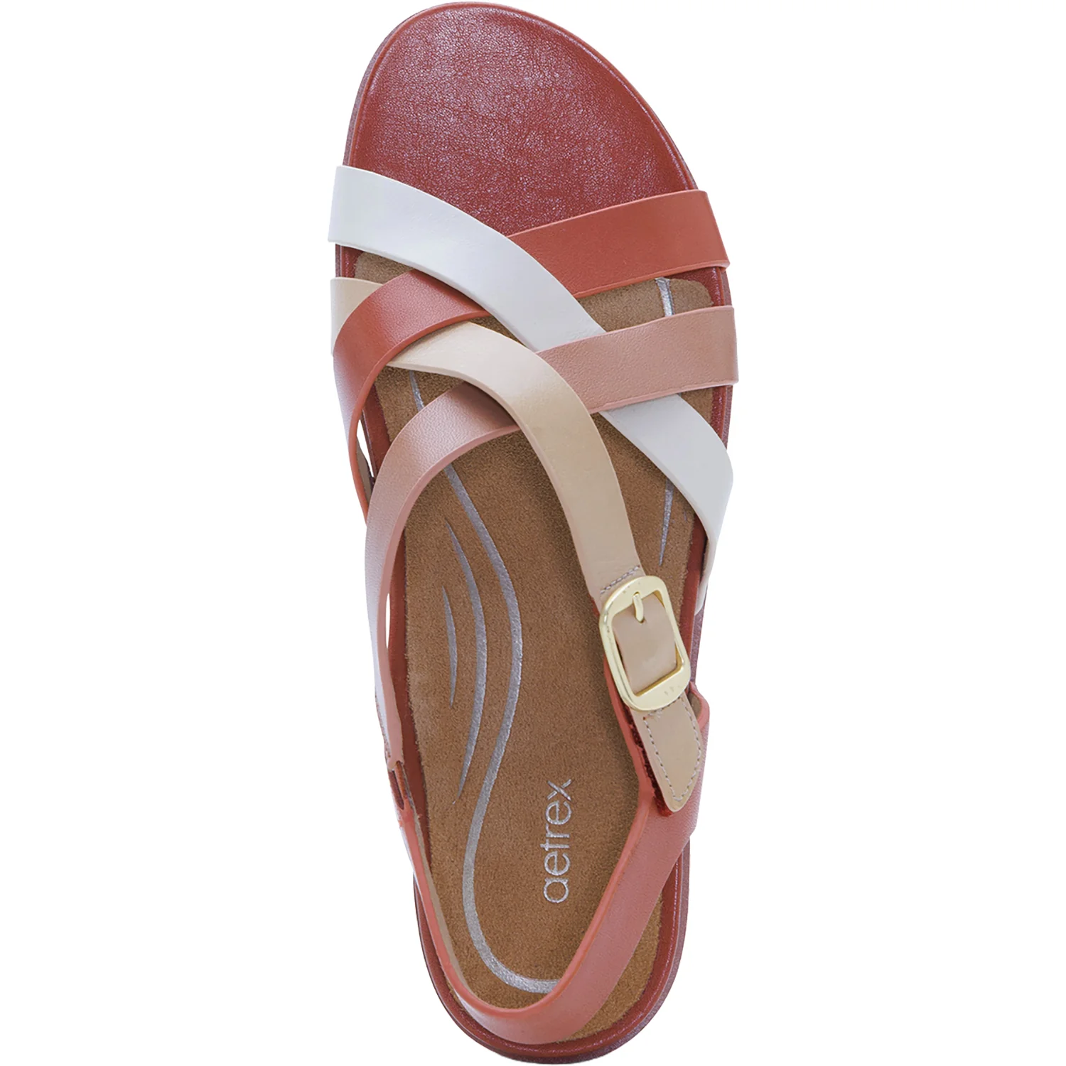 Aetrex Carmen Women's Sandals Terracotta Multi - Image 2