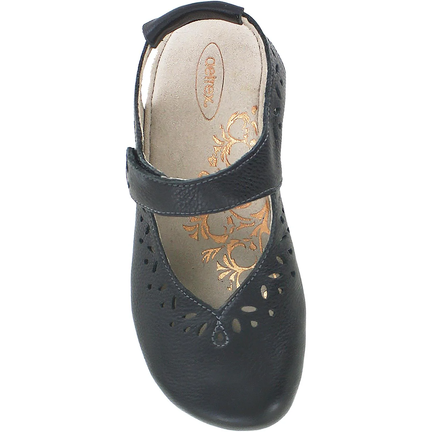 Aetrex Cheryl Women's Sling Back Mary Janes Black Leather - Image 2