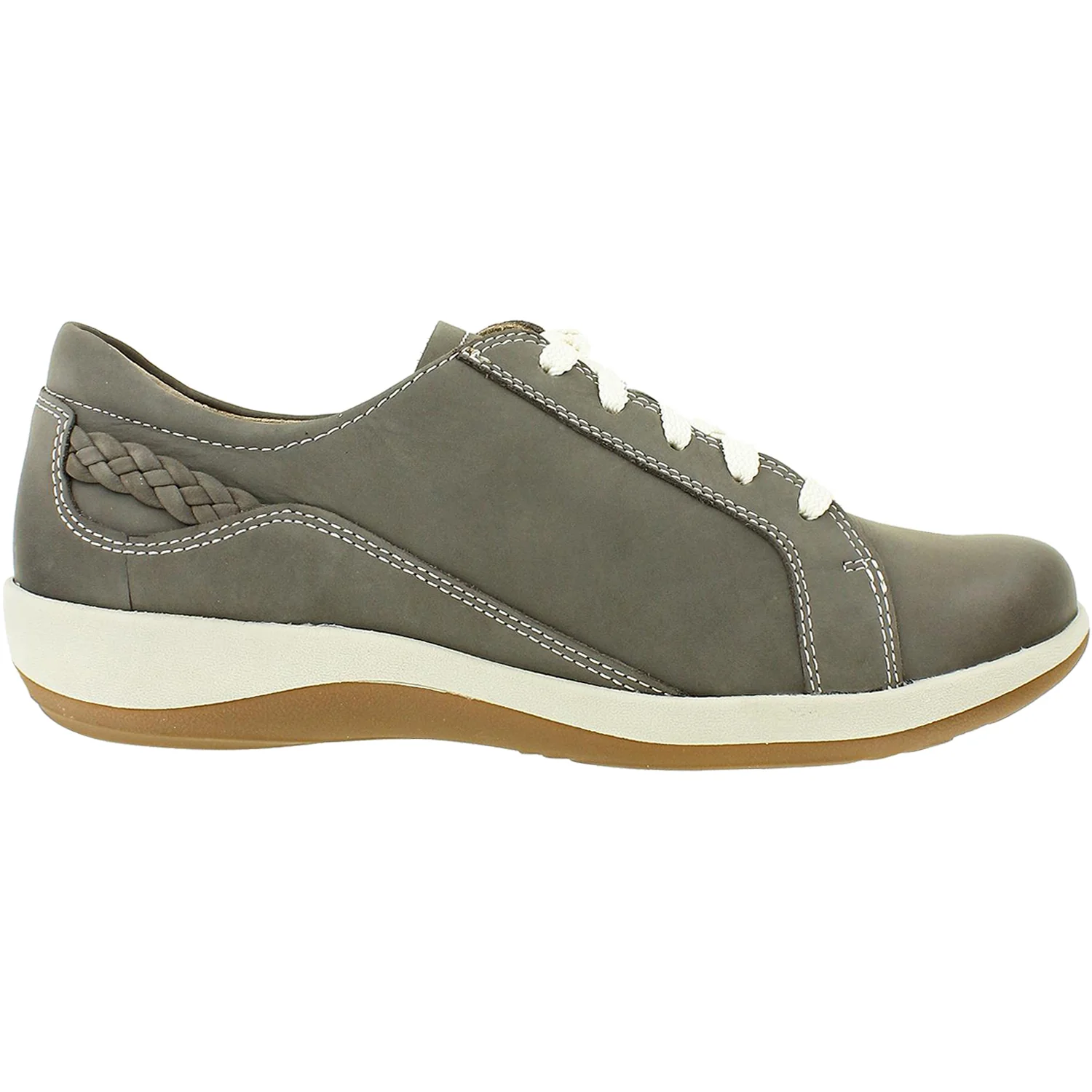 Aetrex Dana Women's Sneakers Warm Grey Leather
