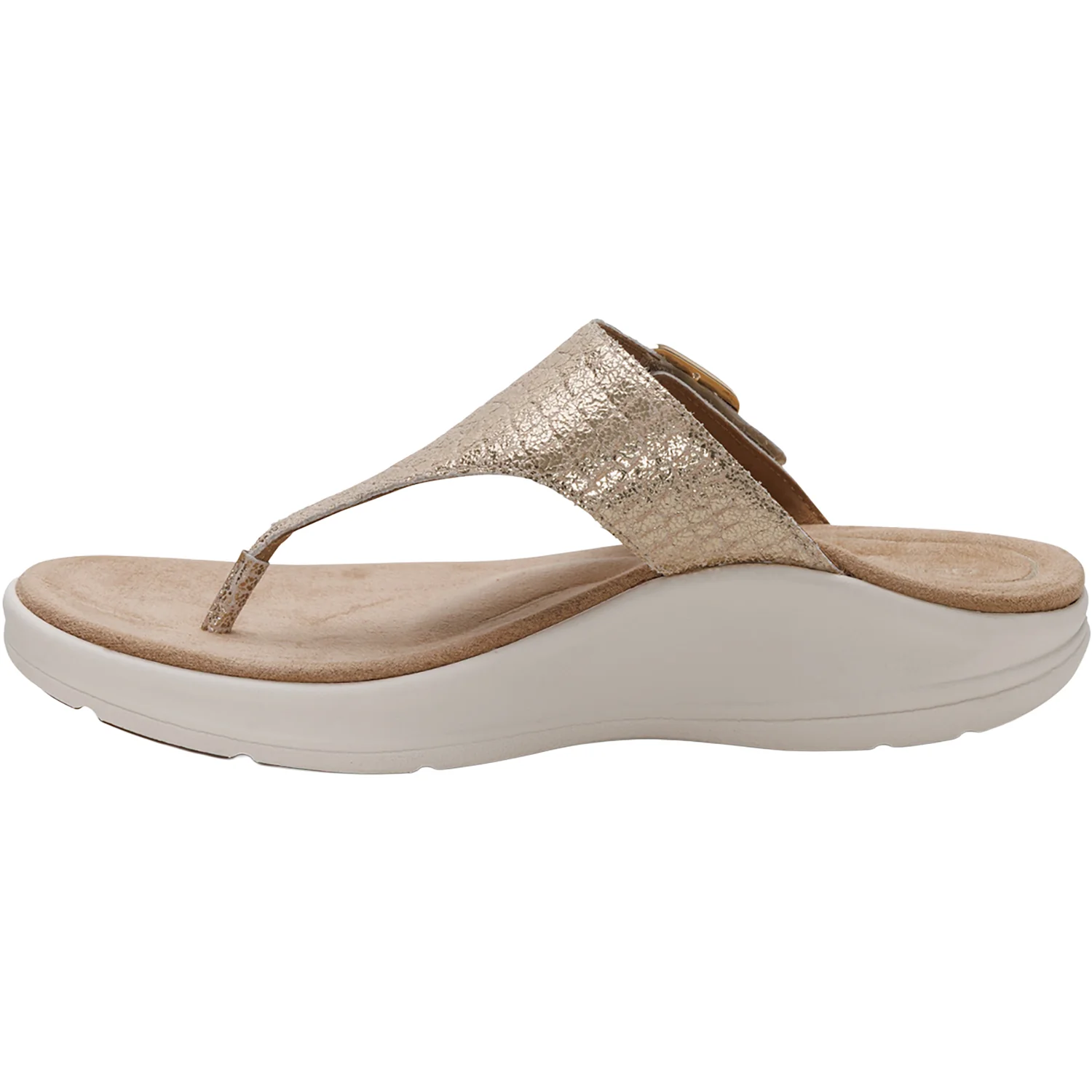 Aetrex Donna Women's Sandals Champagne - Image 3