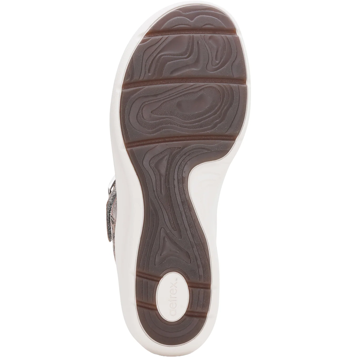 Aetrex Donna Women's Sandals Pewter Metallic - Image 4
