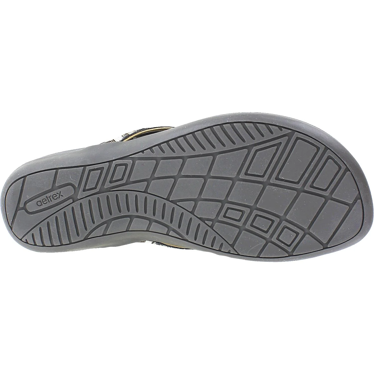Aetrex Gwen Women's Flip Flopss Pewter Synthetic - Image 4