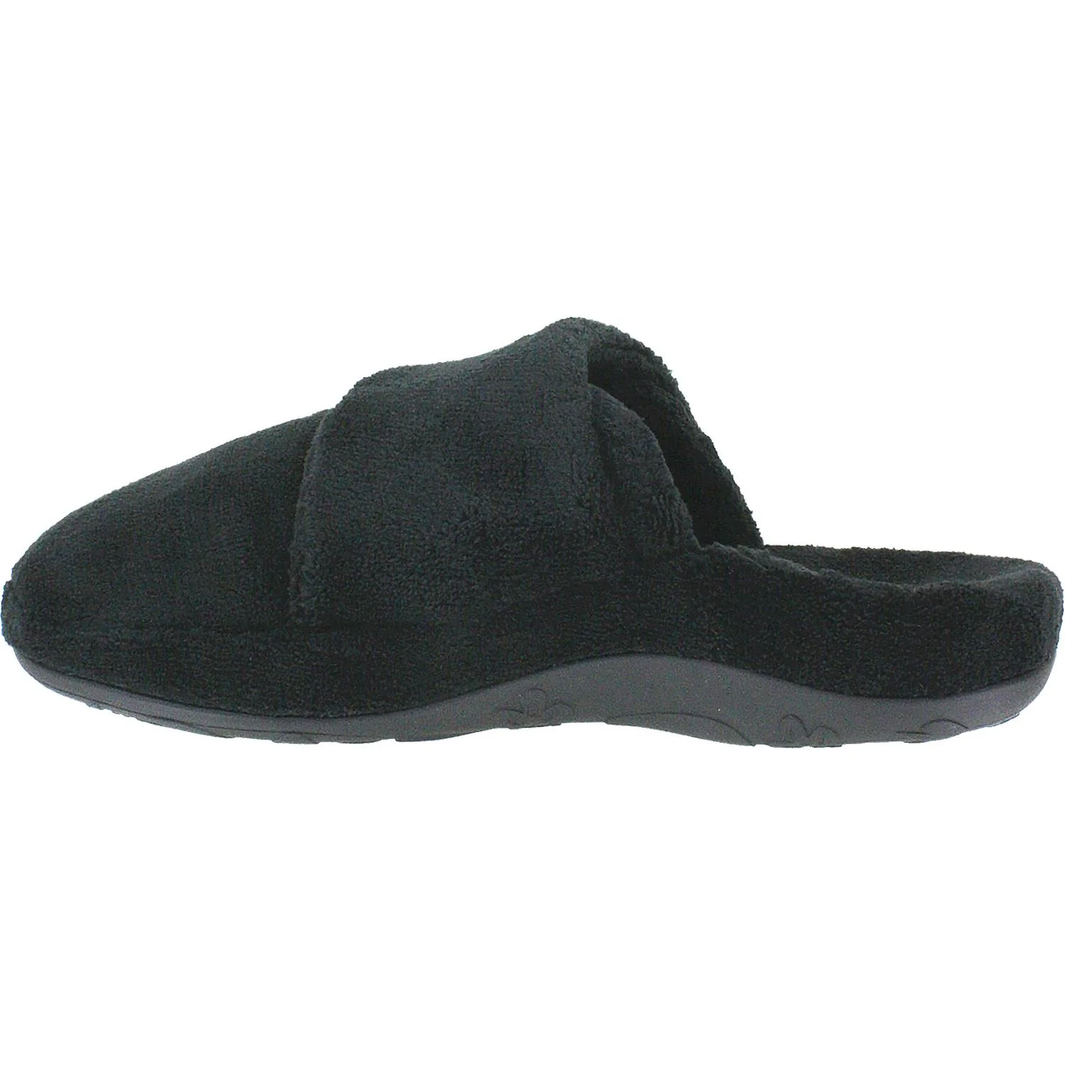 Aetrex Mandy Women's Slippers Black Terrycloth - Image 3