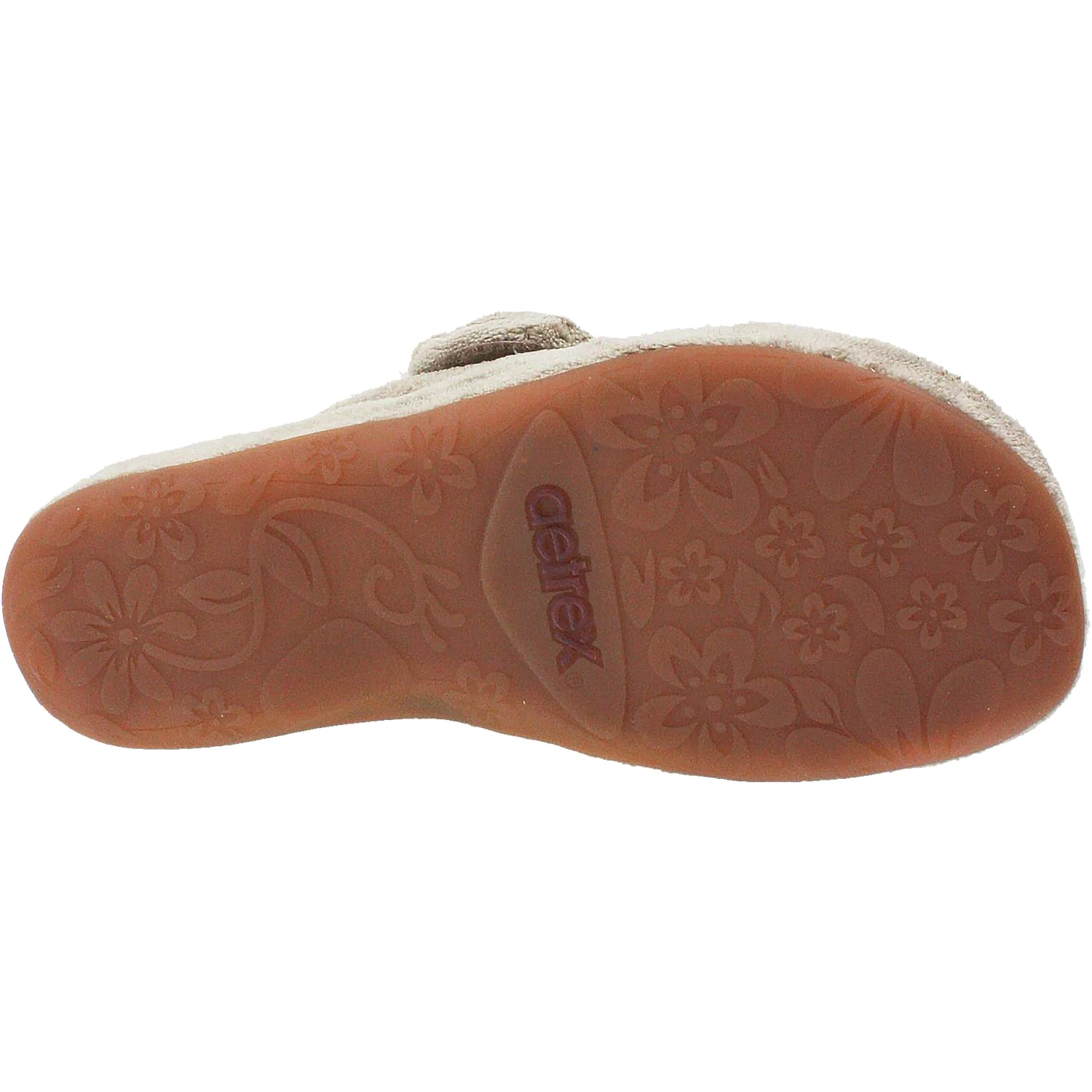 Aetrex Mandy Women's Slippers Coffee Terrycloth - Image 4