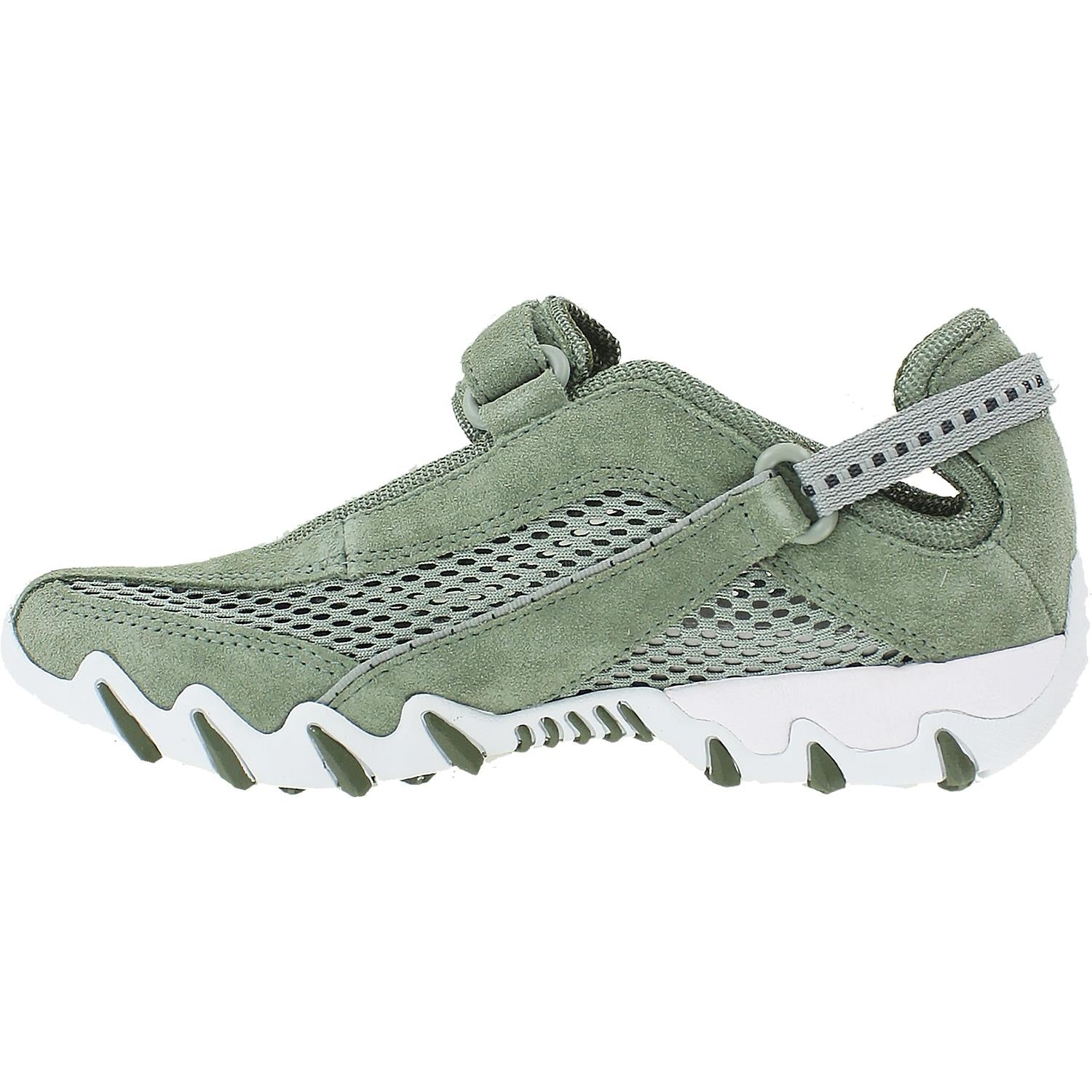 Allrounder by Mephisto Niro Women's Outdoor Mary Janes Light Militaire Green Suede - Image 3