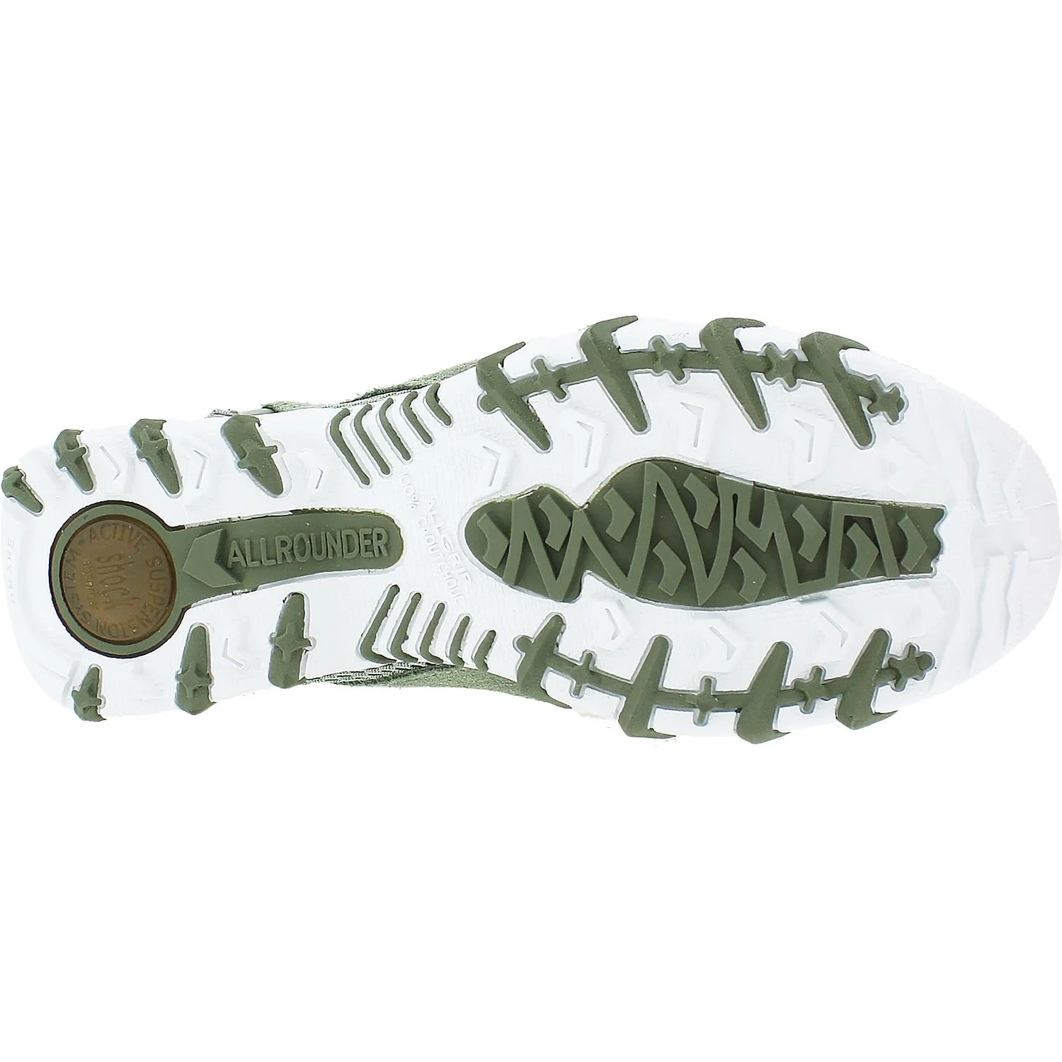 Allrounder by Mephisto Niro Women's Outdoor Mary Janes Light Militaire Green Suede - Image 4