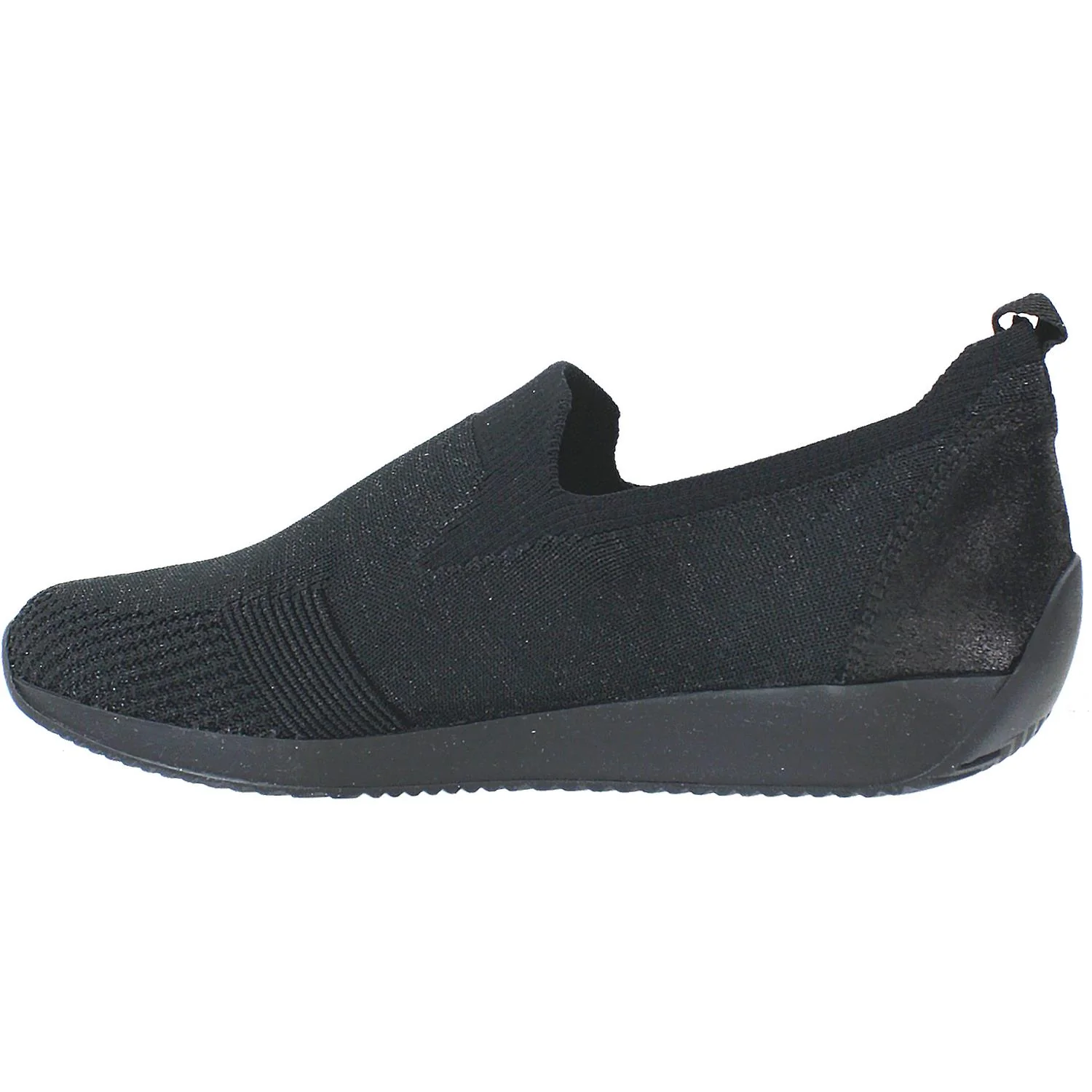 Ara Leena Women's Slip On Sneakers Black Woven Fabric - Image 3