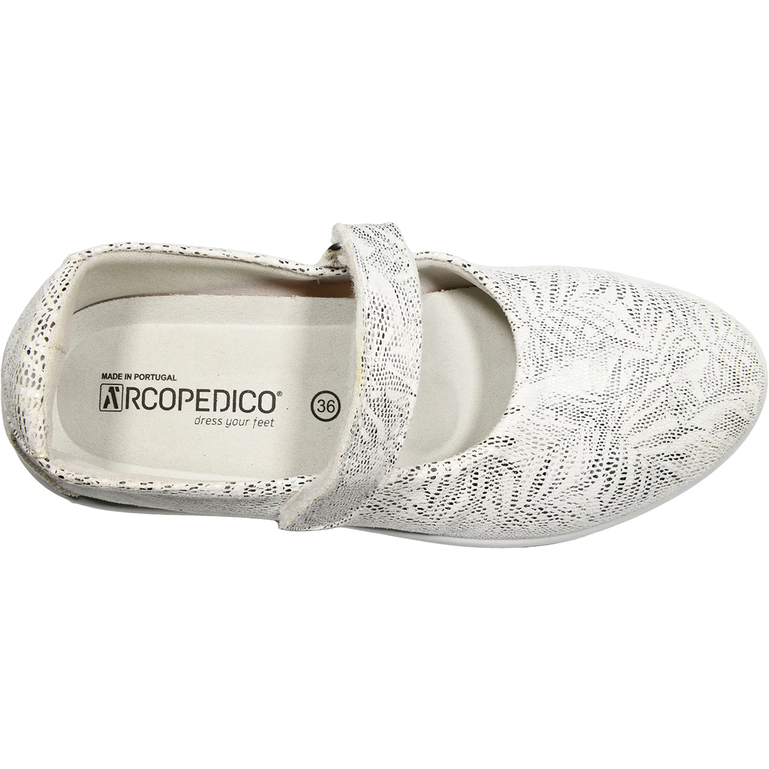 Arcopedico Estrela Women's Mary Janes White Palm - Image 2