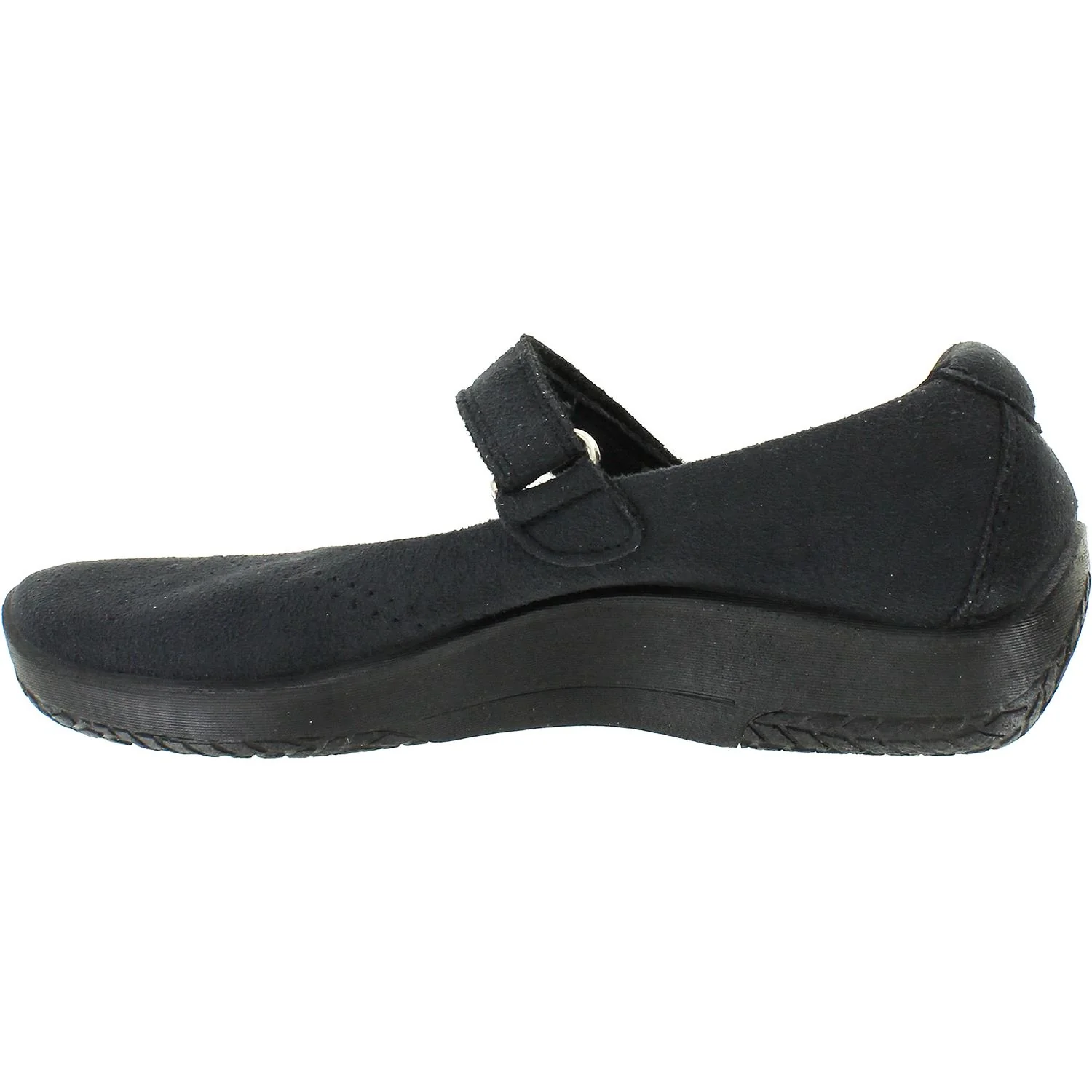 Arcopedico L18 Women's Vegan Shoes Black Synthetic Suede - Image 3