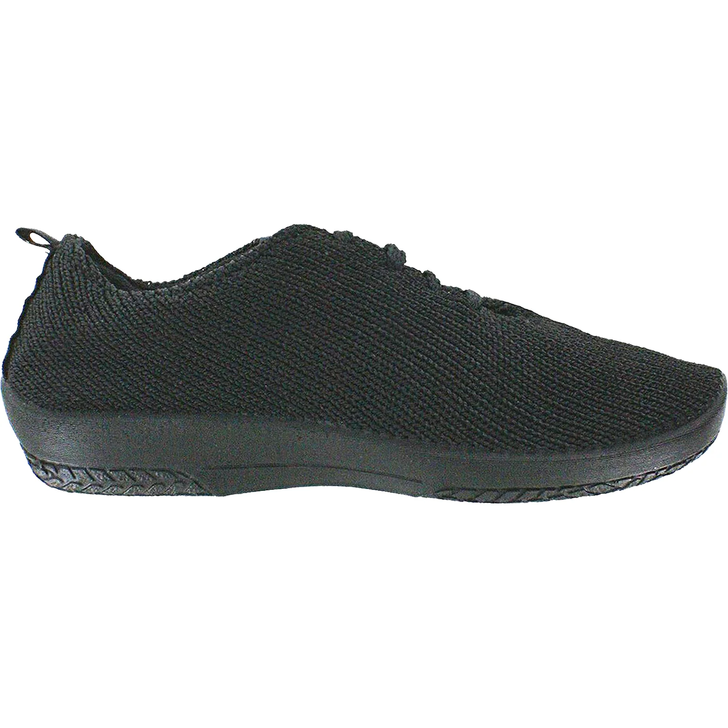 Arcopedico LS Women's Lace Up Shoes Black Knit Fabric