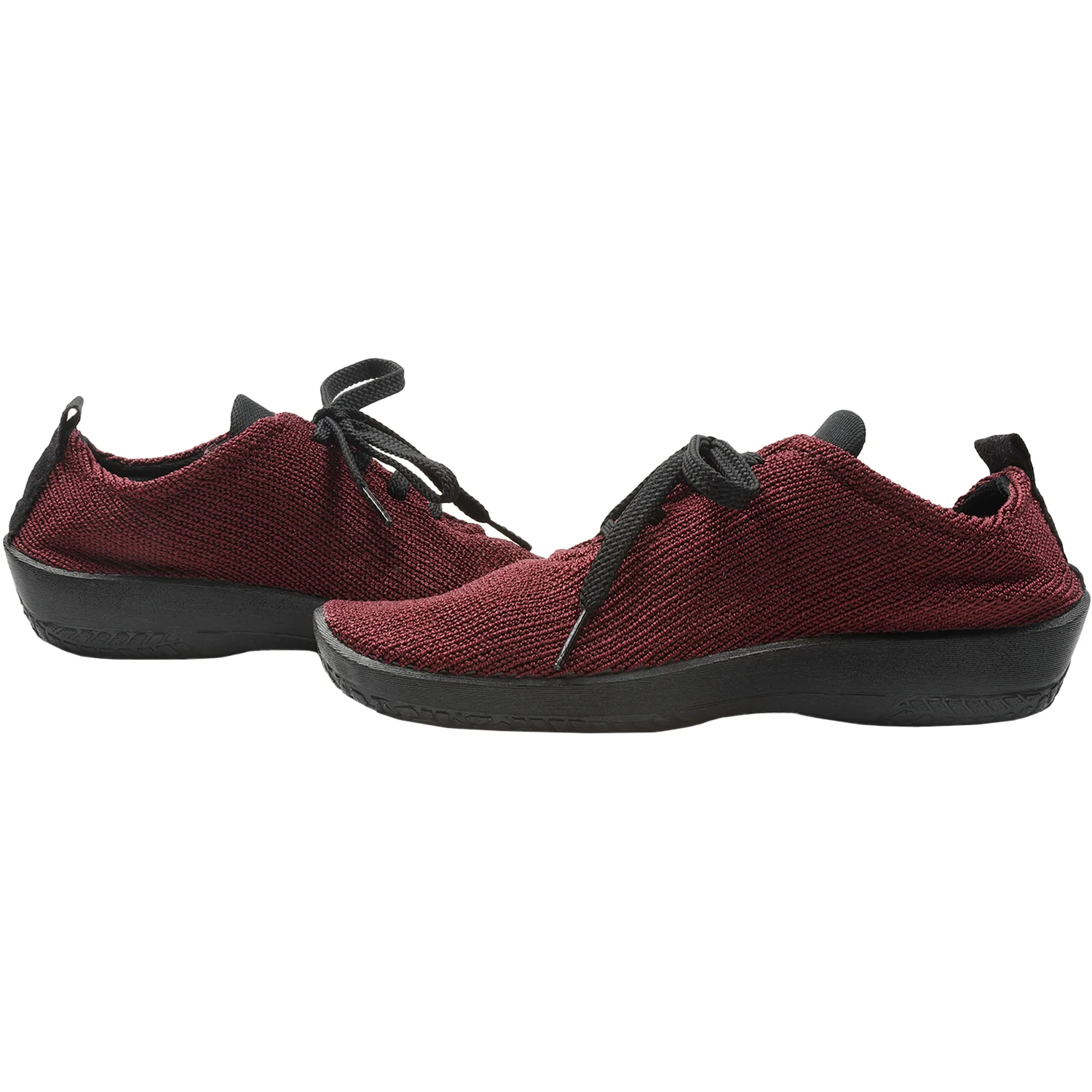 Arcopedico LS Knit Fabric Women's Athleisure Lace Up Shoes Bordeaux - Image 7