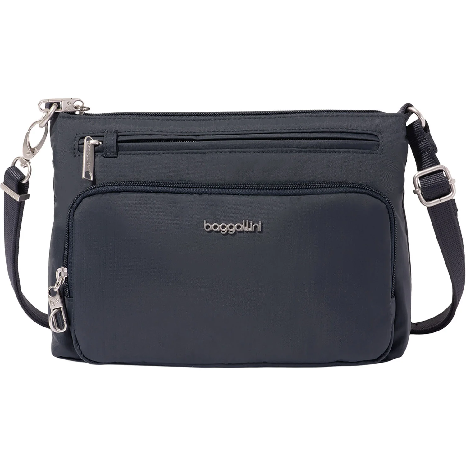 Baggallini Classic Anti-Theft Keepsake Crossbody Handbag French Navy