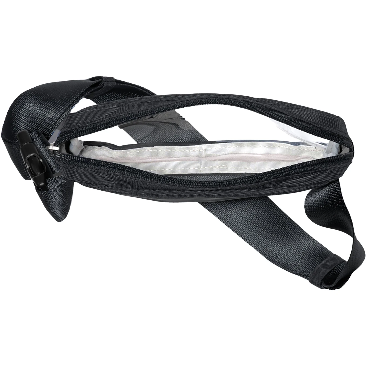 Baggallini Clear Stadium Belt Bag Sling Handbag Black - Image 2