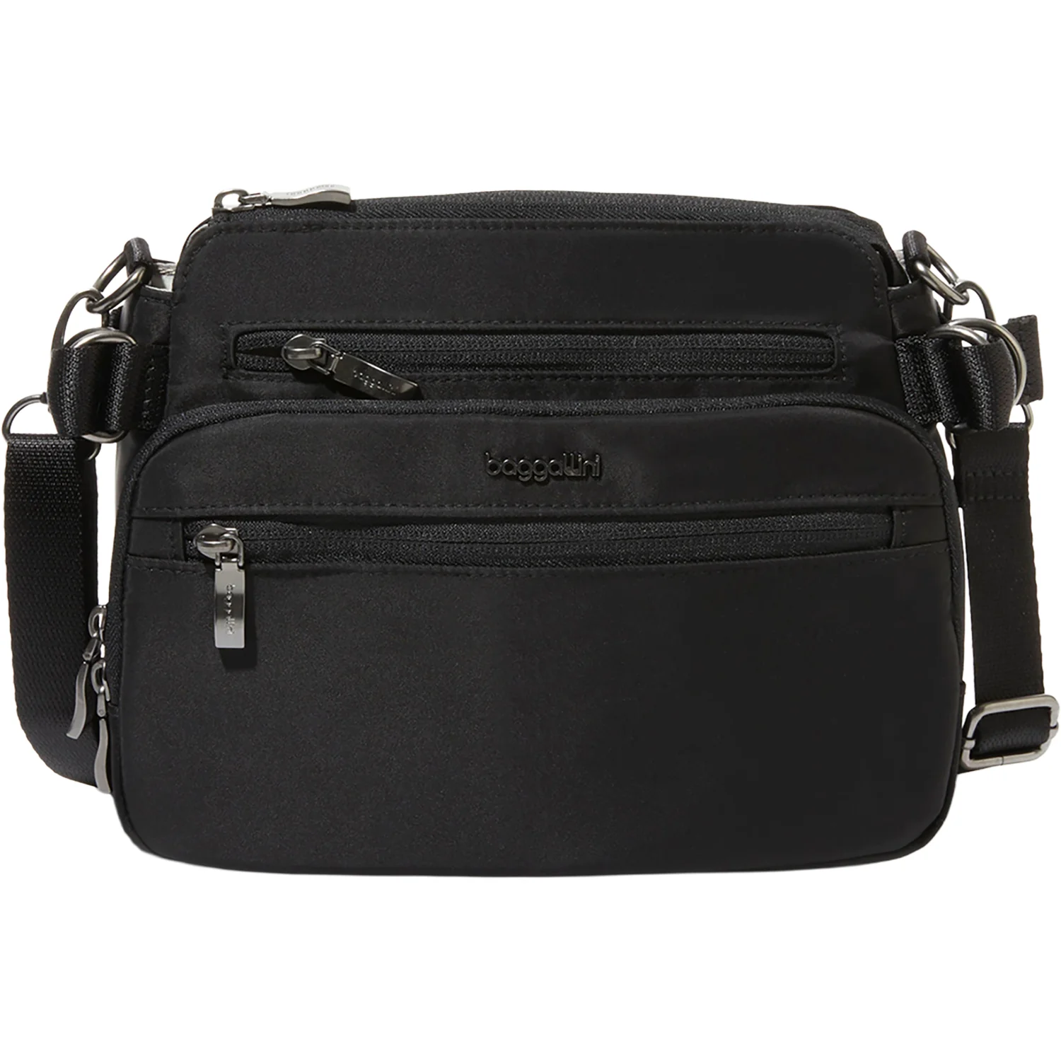 Baggallini Marais Crossbody Handbag Black Twill
