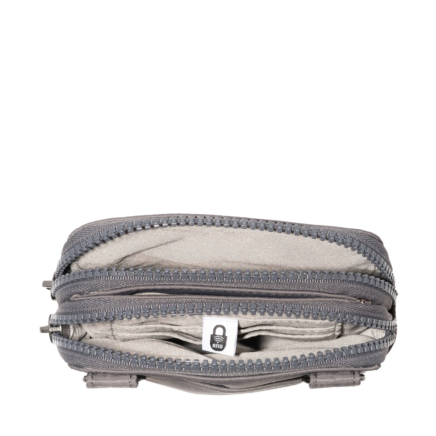 Baggallini Modern Take Two Rfid Crossbody Handbag Smoke Twill - Image 2