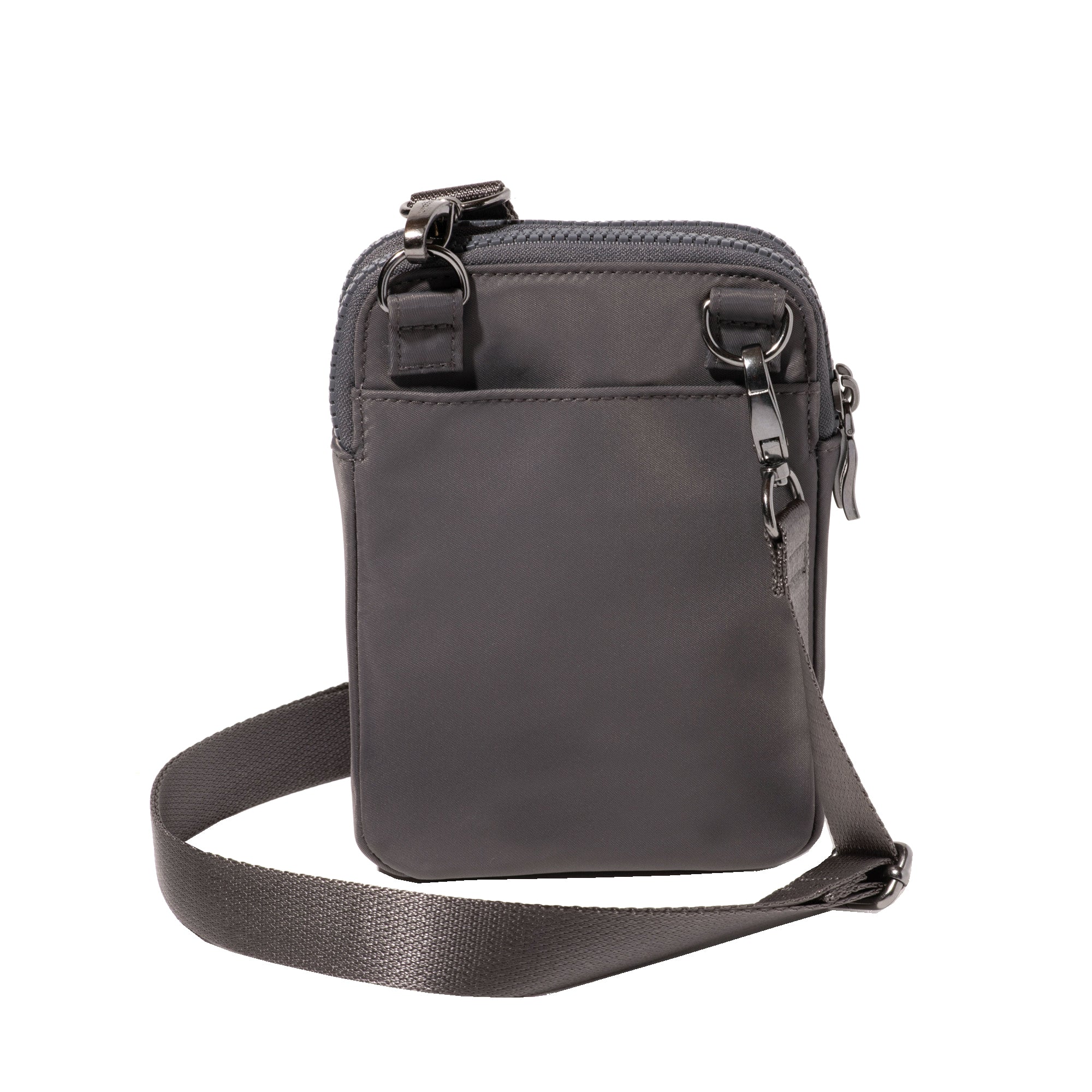Baggallini Modern Take Two Rfid Crossbody Handbag Smoke Twill - Image 3
