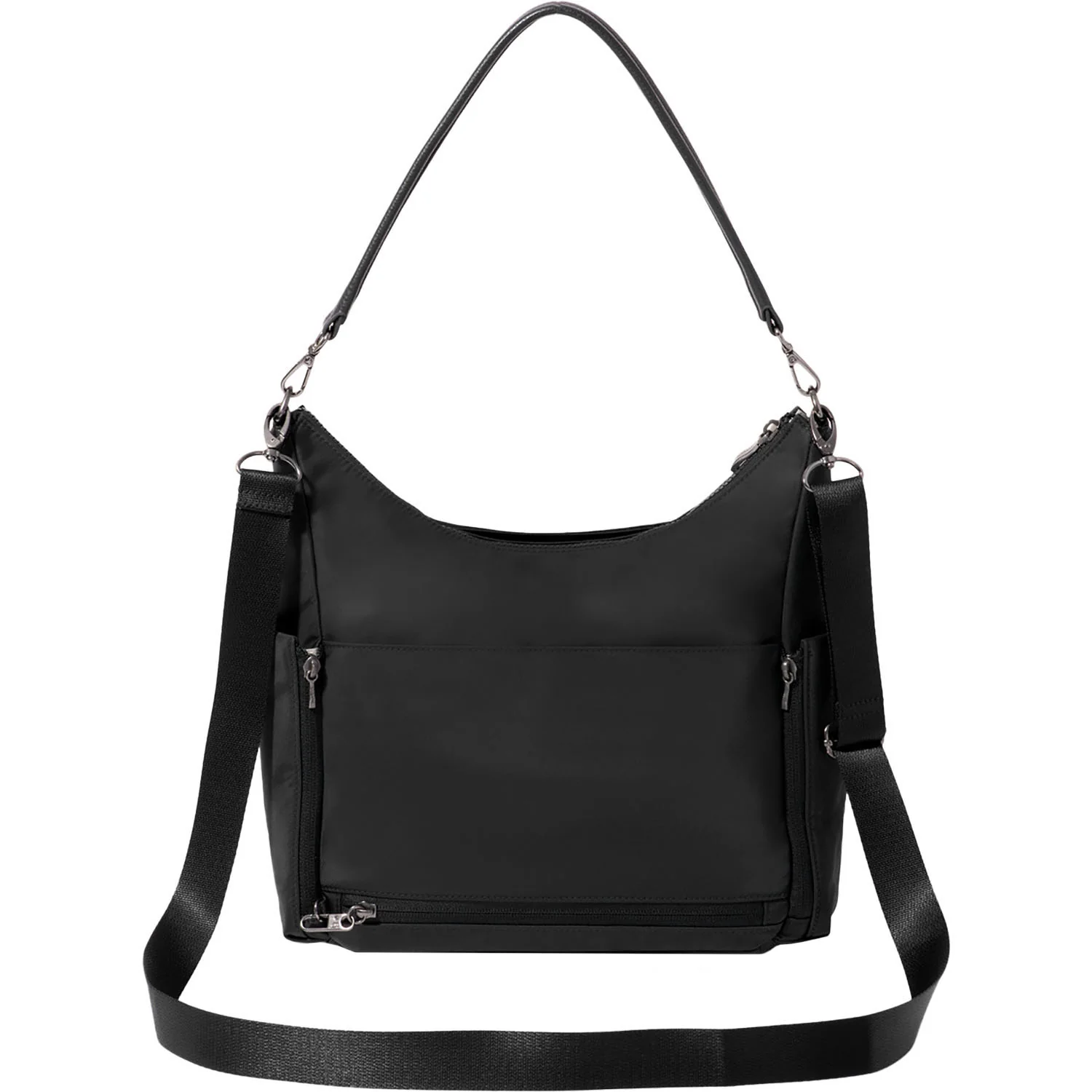 Baggallini Nolita Convertible Hobo Handbag Black Twill - Image 3
