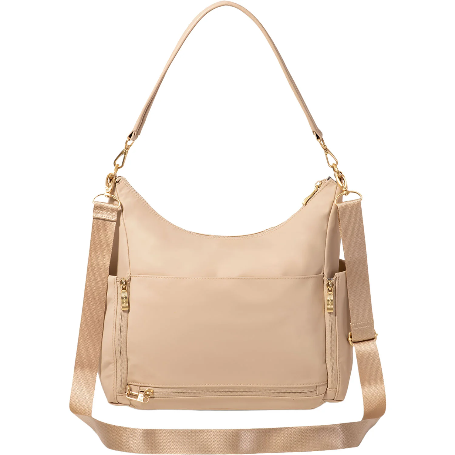 Baggallini Nolita Convertible Hobo Handbag Desert Sand Twill - Image 2