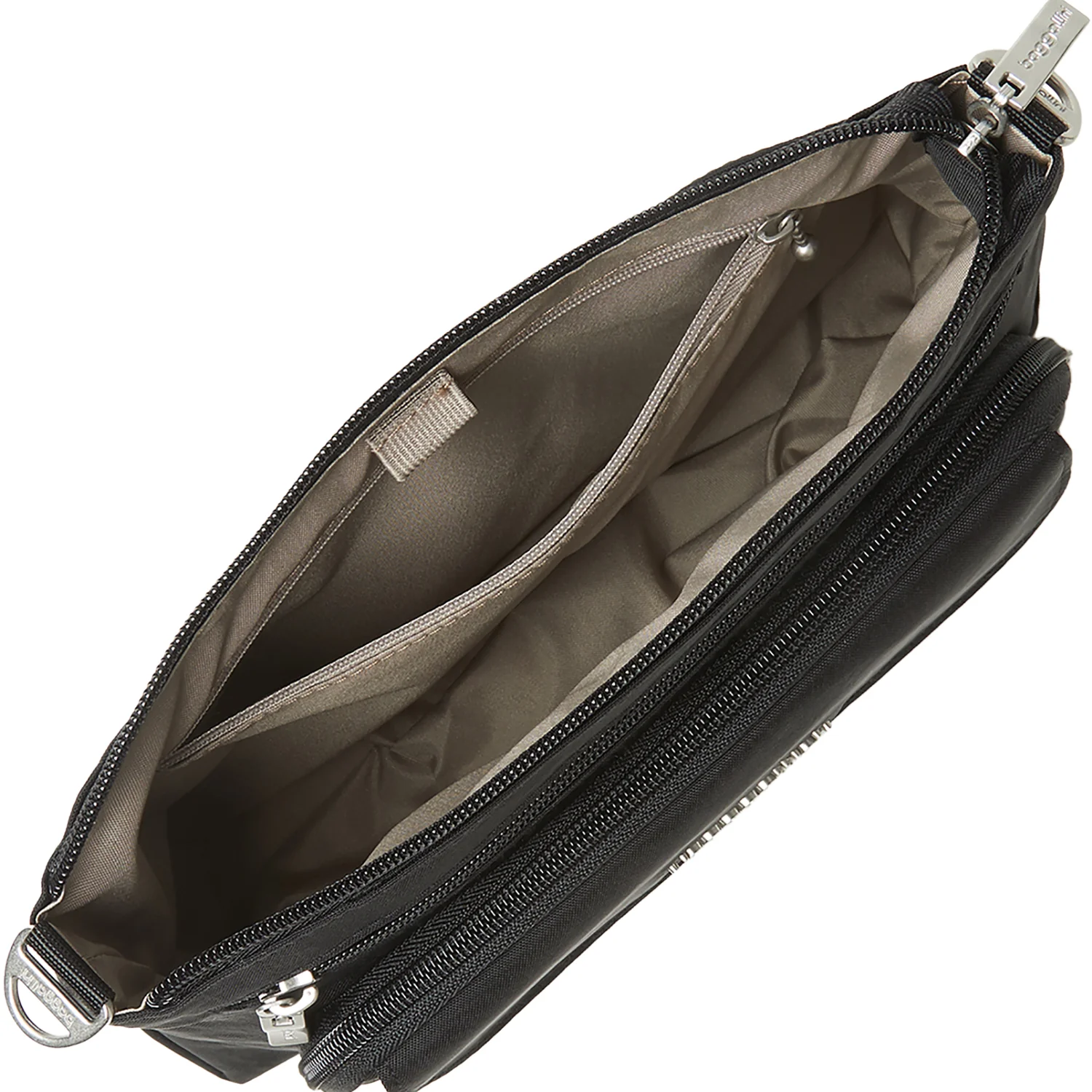 Baggallini Original Everyday Bag Handbag Black w/Sand Lining - Image 2