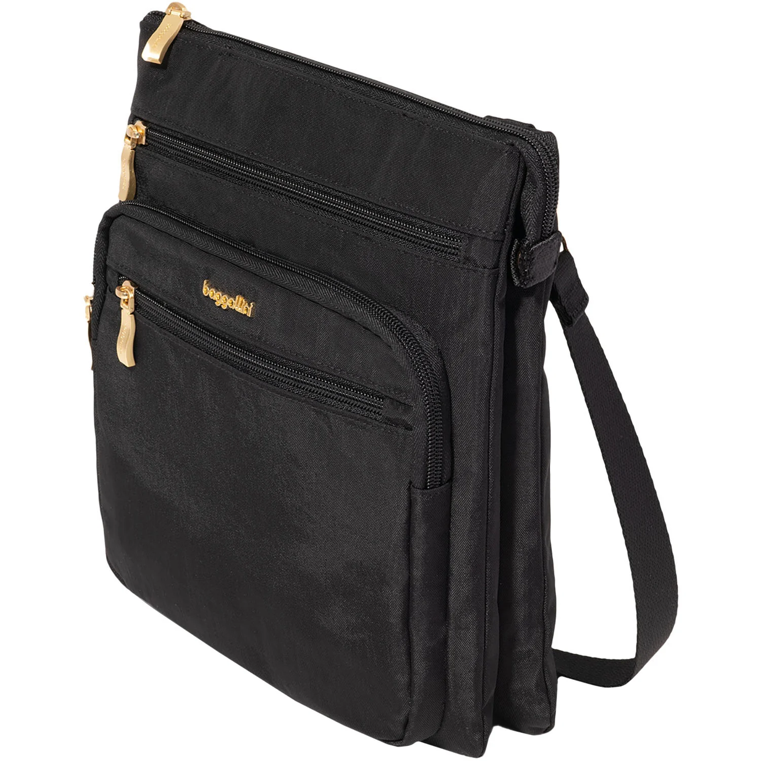 Baggallini Out and About Crossbody Handbag Black/Gold - Image 3