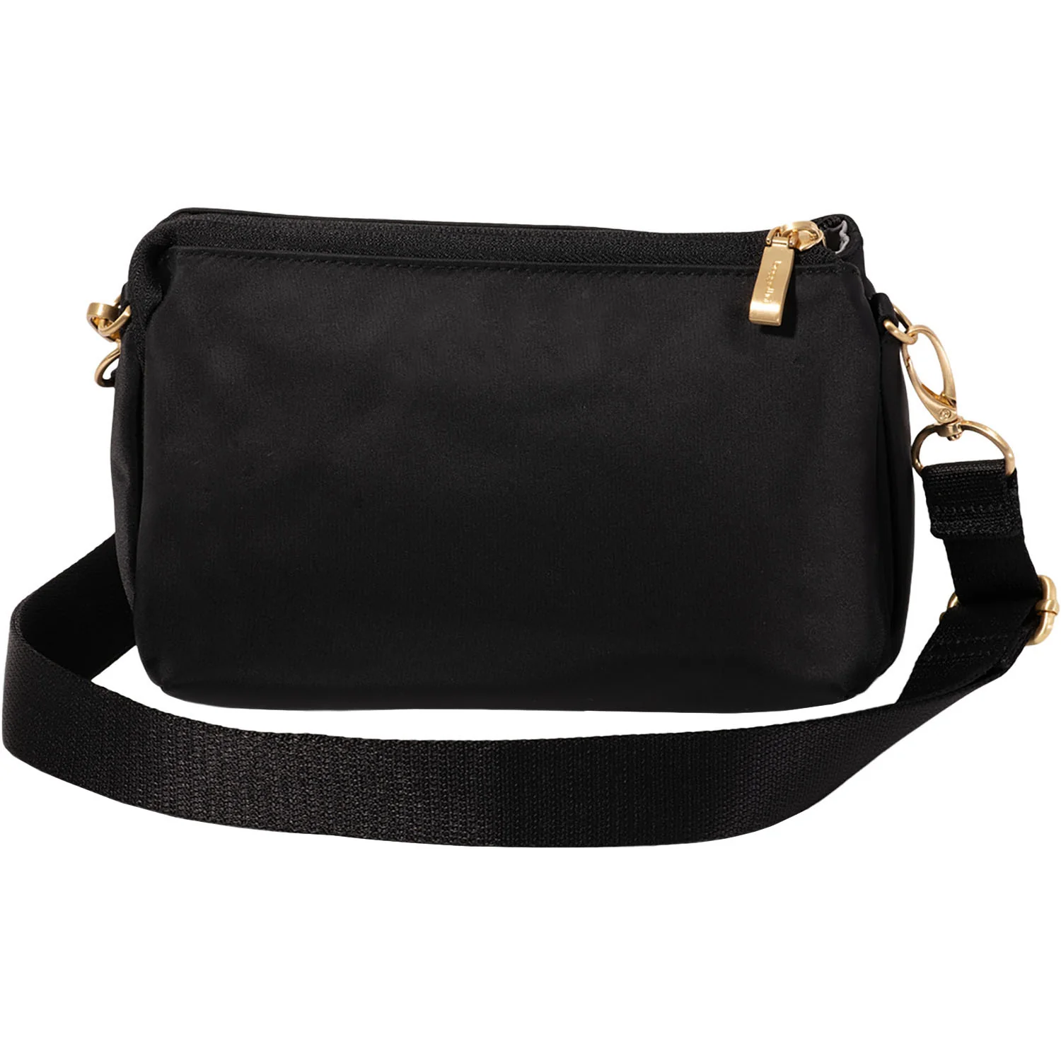 Baggallini Perry Woven Crossbody Handbag Black Twill - Image 2