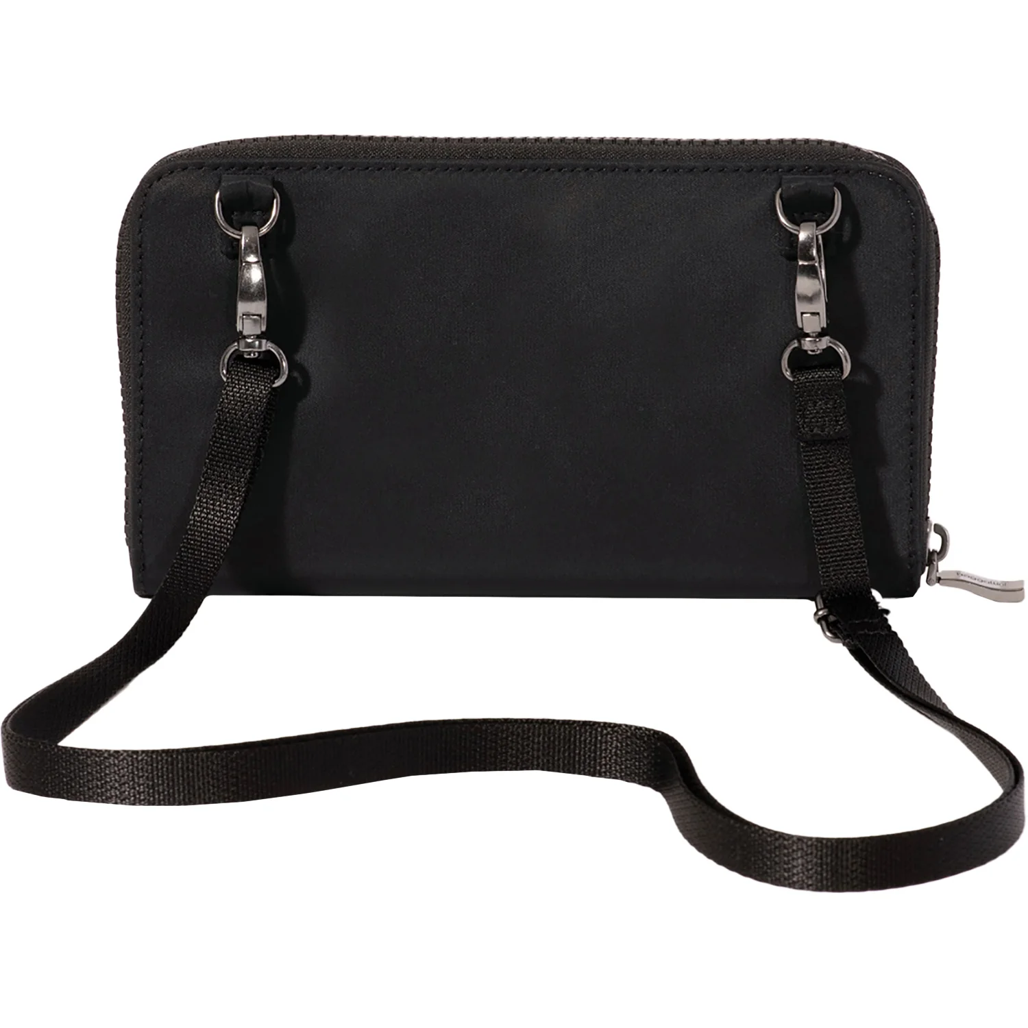 Baggallini RFID Phone Wallet Crossbody Handbag Black Twill - Image 3