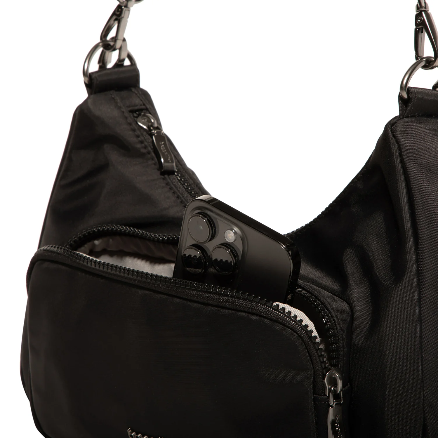 Baggallini Savannah Crossbody Handbag Black Twill - Image 4