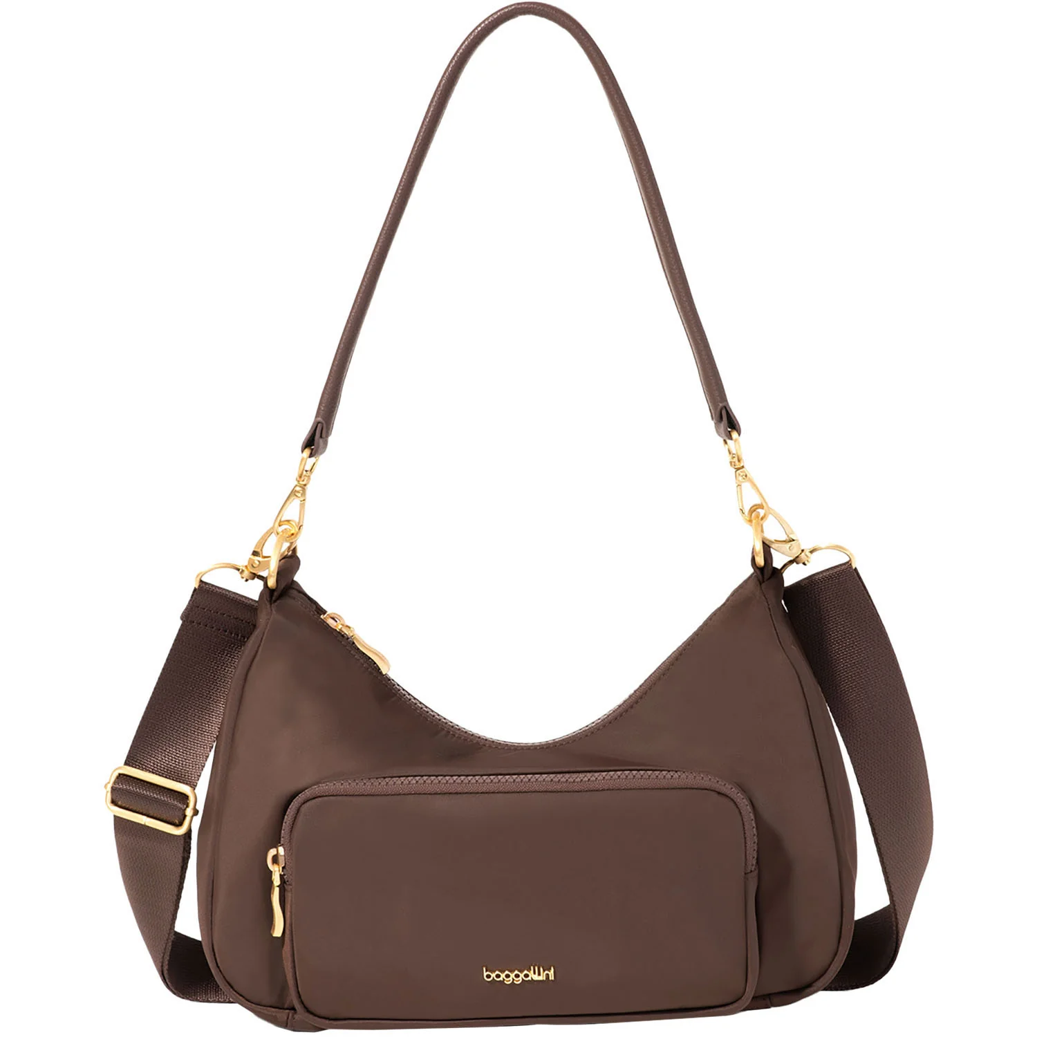 Baggallini Savannah Crossbody Ganache Twill w/Gold Hardware