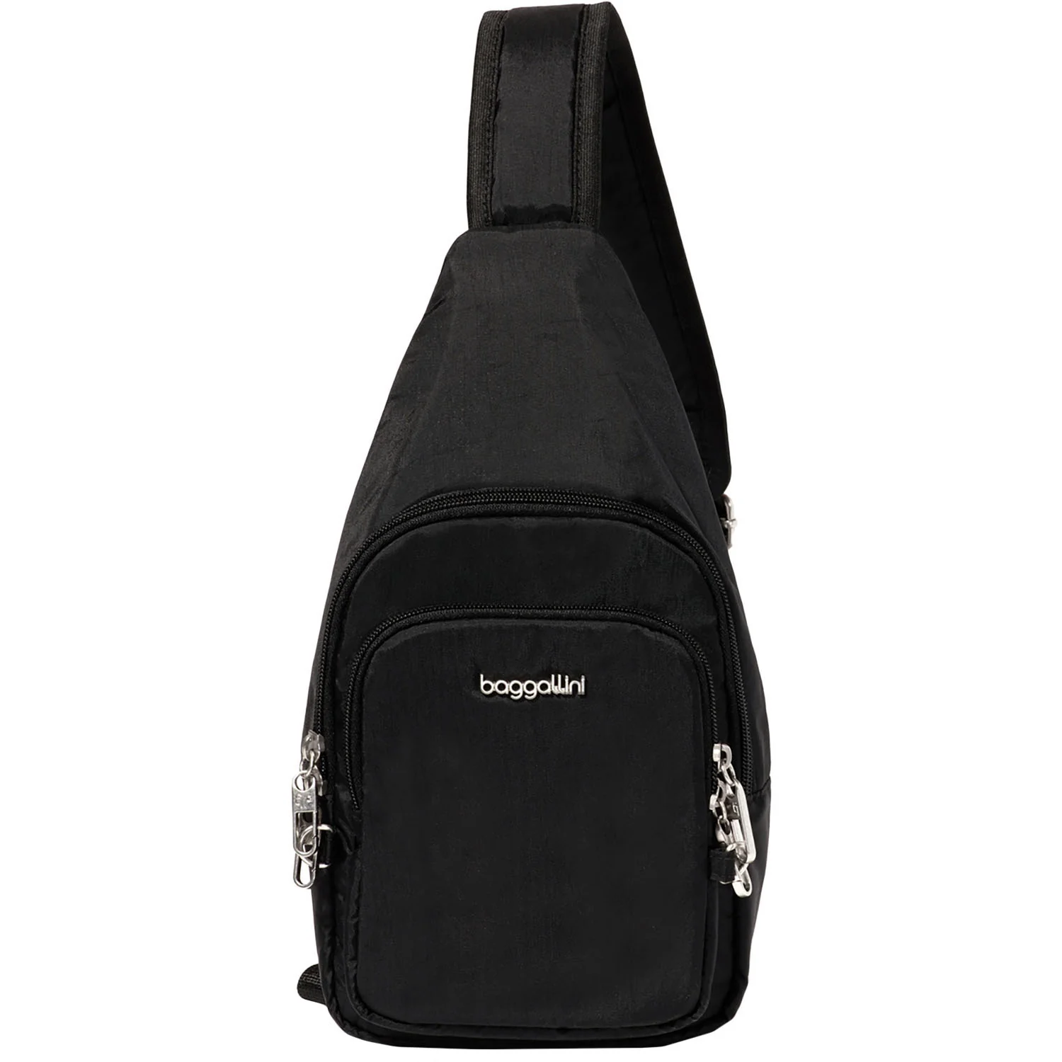 Baggallini Securetex Anti-Theft Sling Bag Handbag Black
