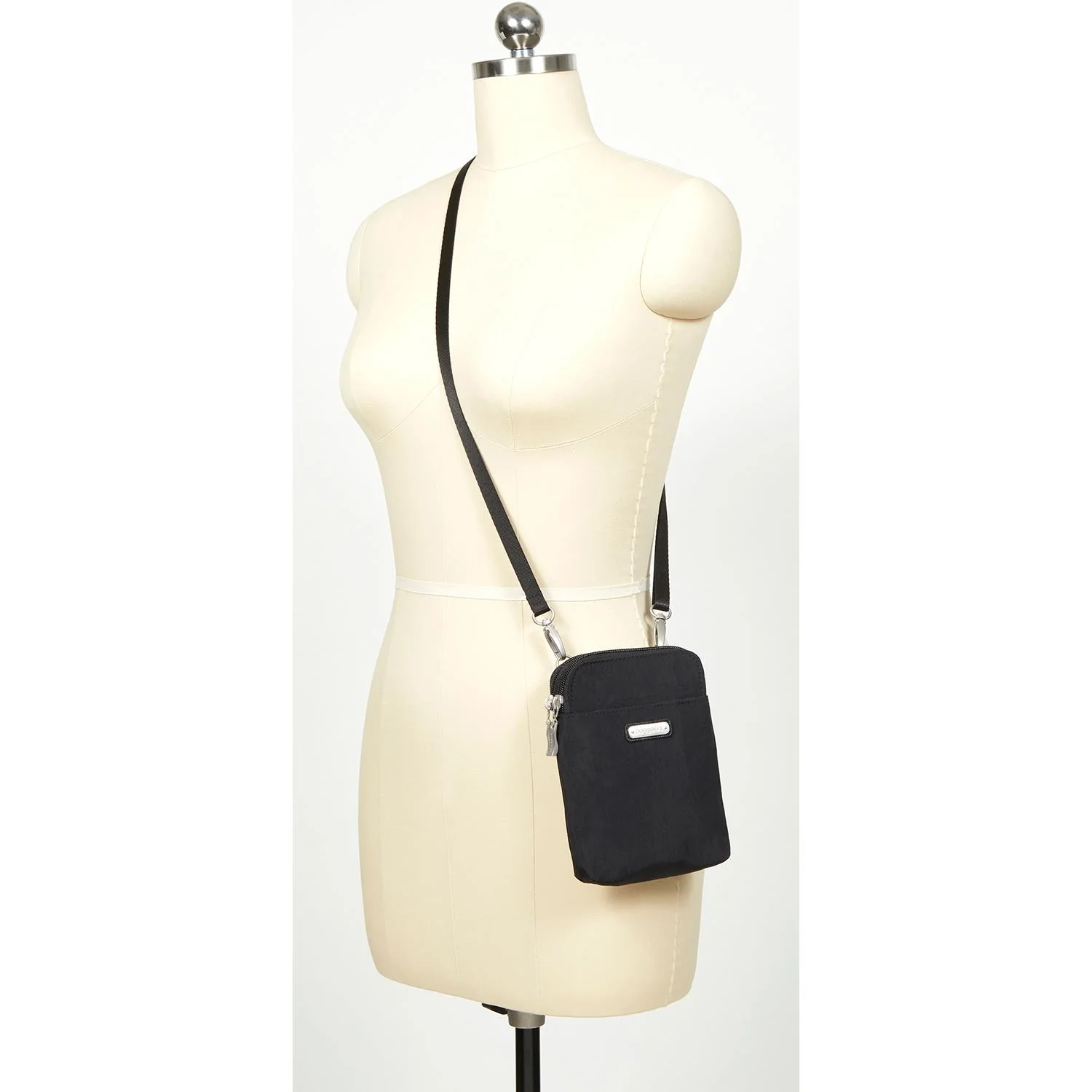 Baggallini Take Two RFID Bryant Crossbody Purse Black Nylon - Image 3