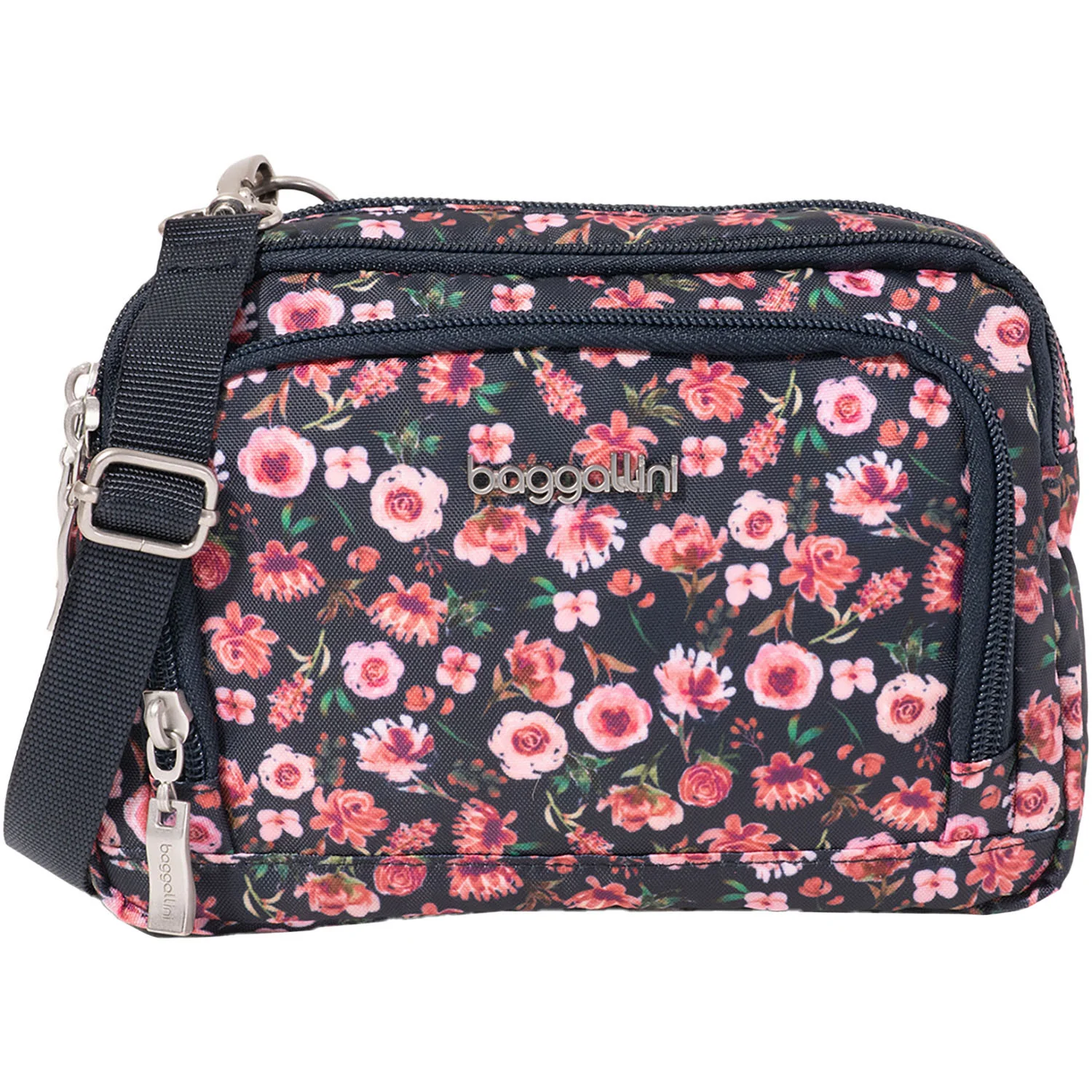 Baggallini Trifecta RFID Wallet Crossbody Wallet & Handbags Autumn Peony