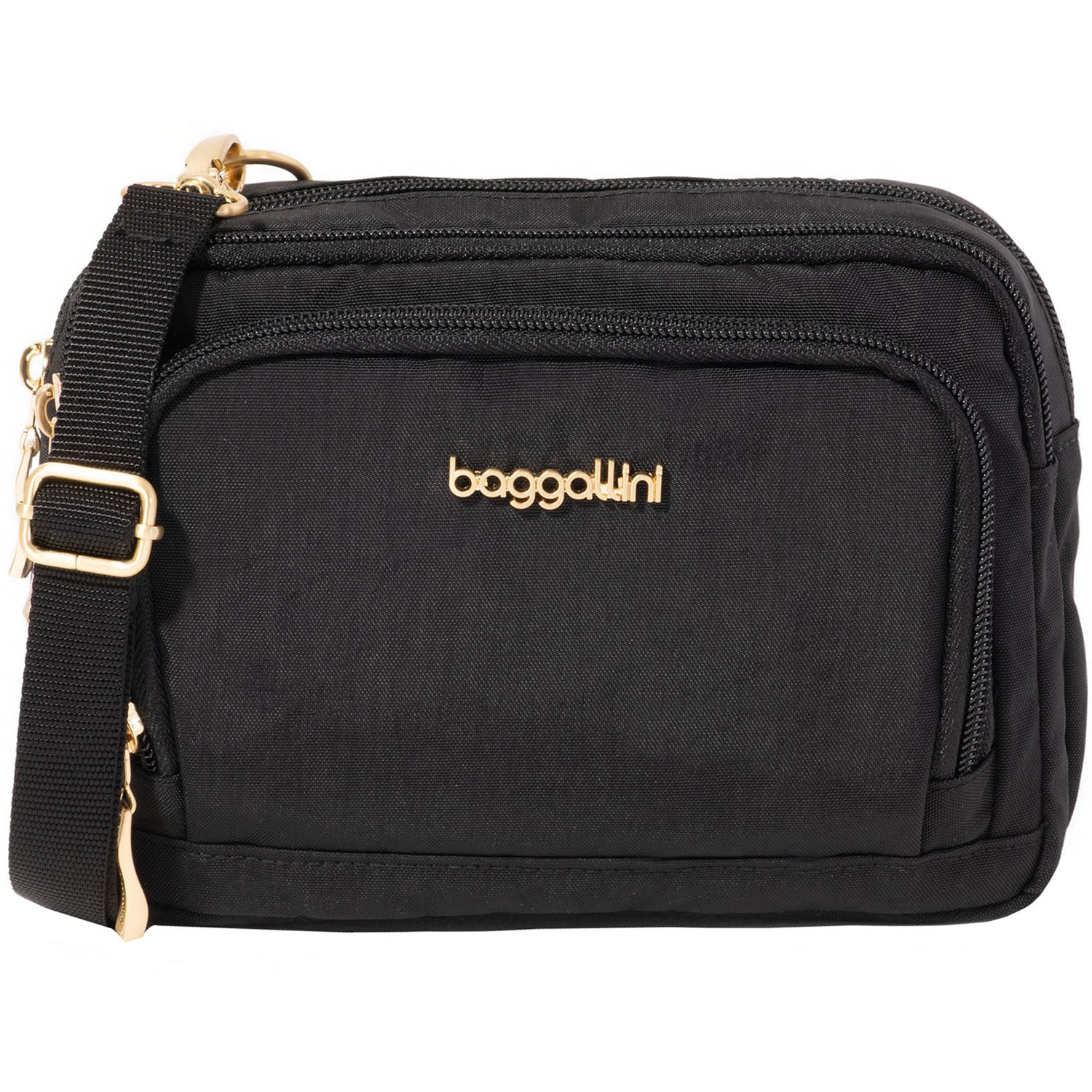 Baggallini Trifecta RFID Wallet Crossbody Wallet & Handbags Black/Gold