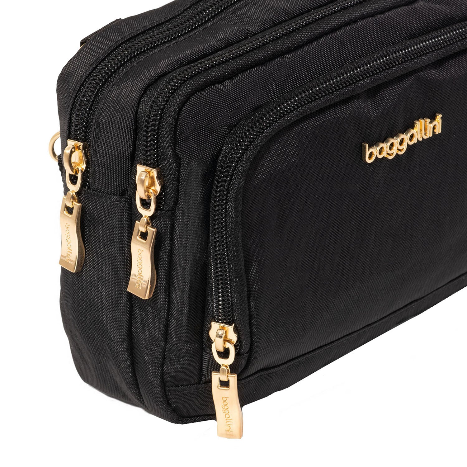 Baggallini Trifecta RFID Wallet Crossbody Wallet & Handbags Black/Gold - Image 3
