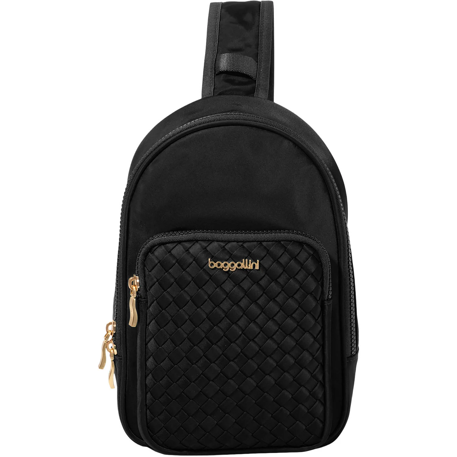 Baggallini Waverly Woven Sling Handbag Black