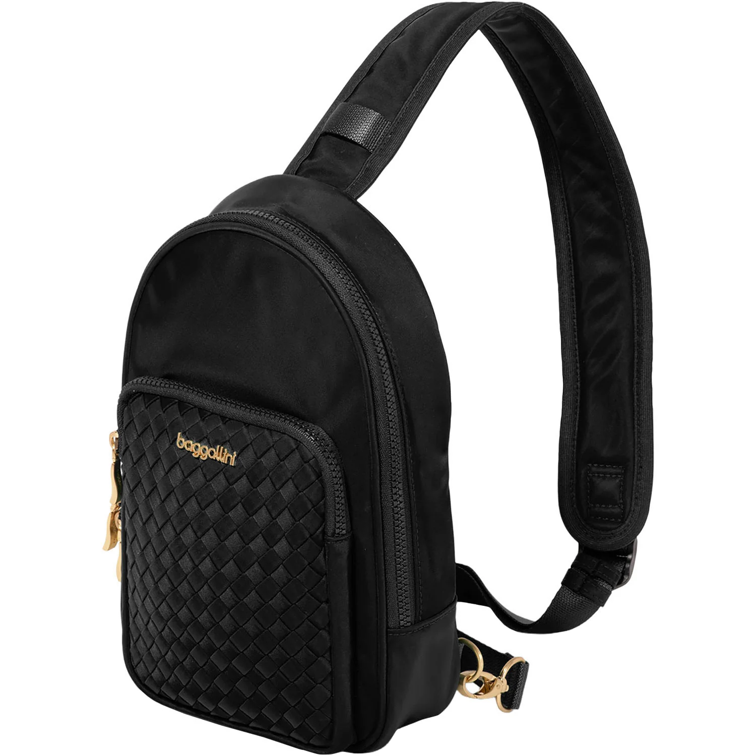 Baggallini Waverly Woven Sling Handbag Black - Image 2
