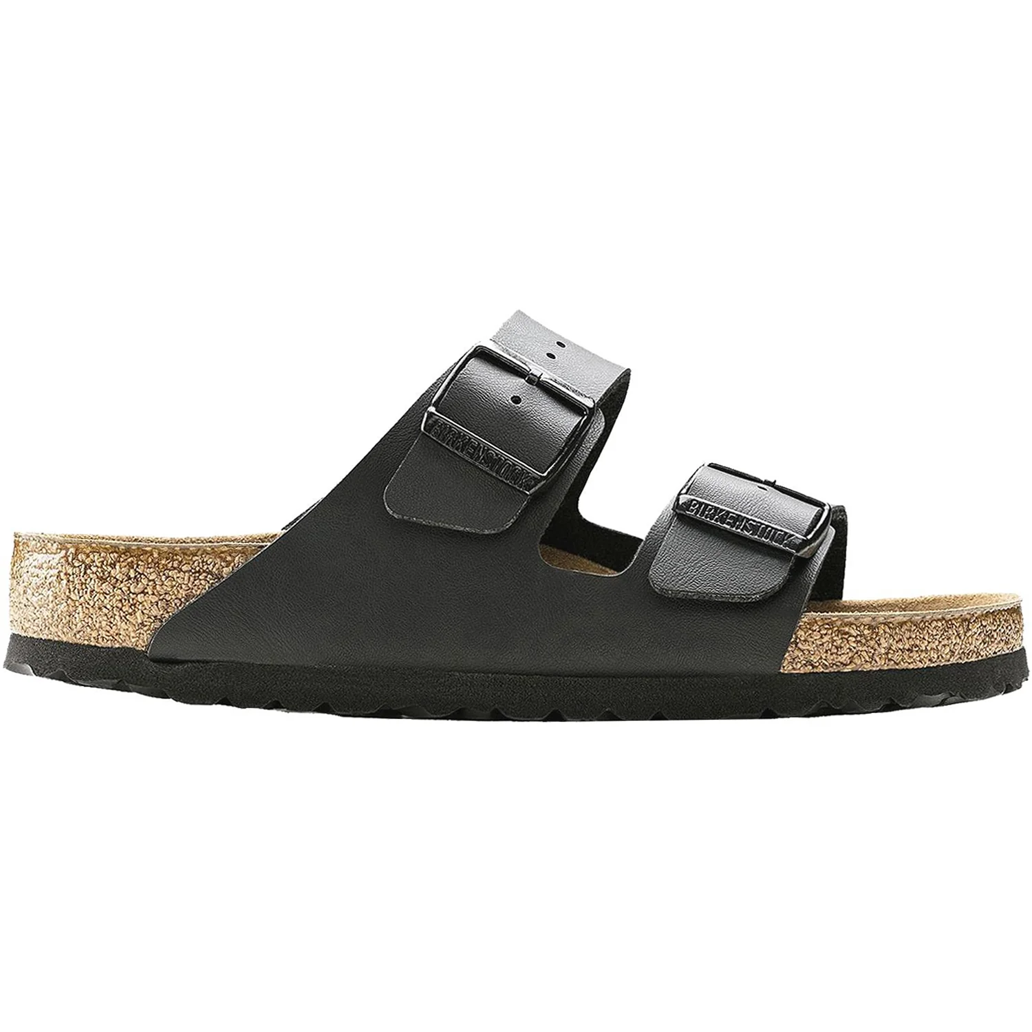 Birkenstock Arizona Soft Footbed Unisex Sandals Black Birko-Flor