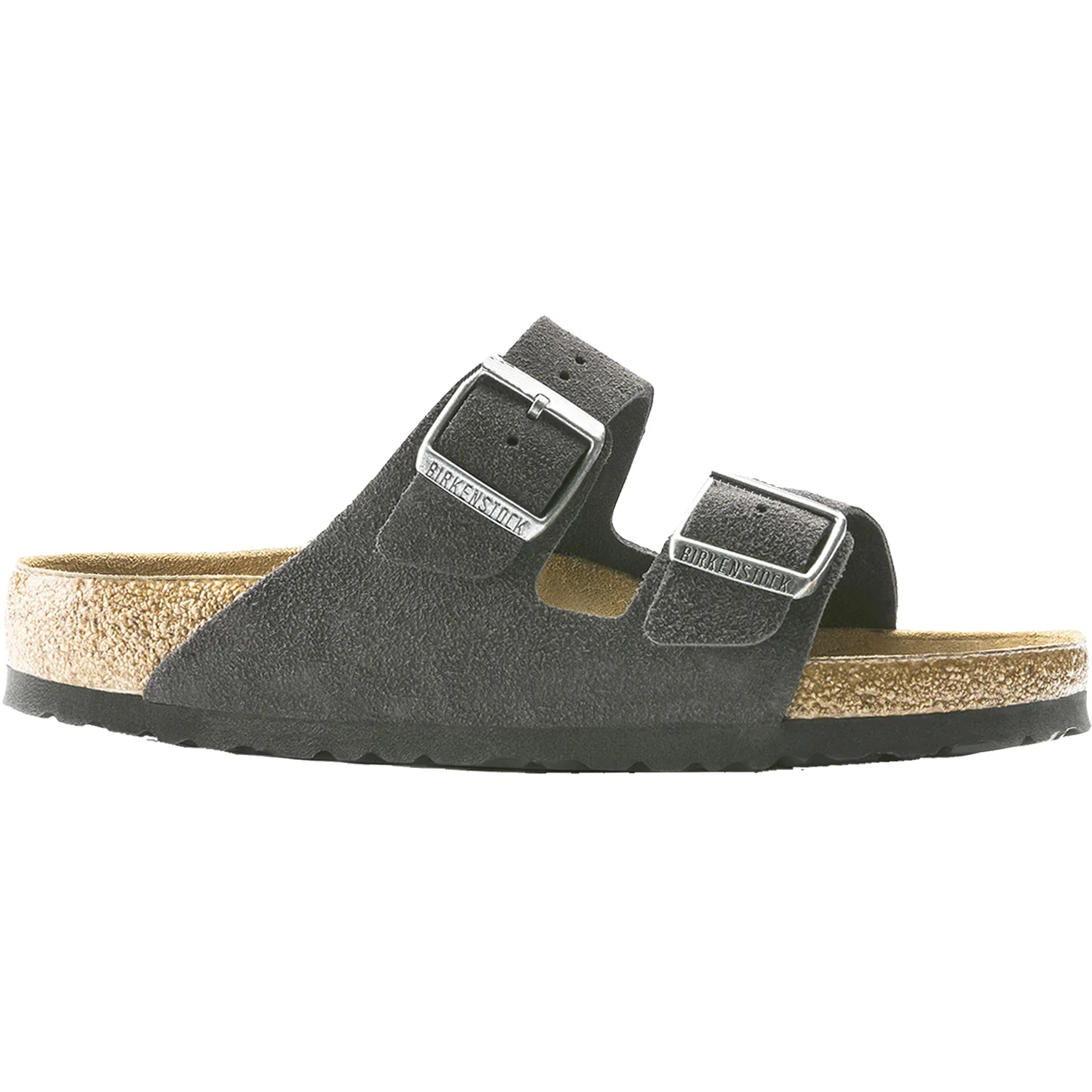 Birkenstock Arizona Soft Footbed Unisex Sandals Velvet Grey Suede