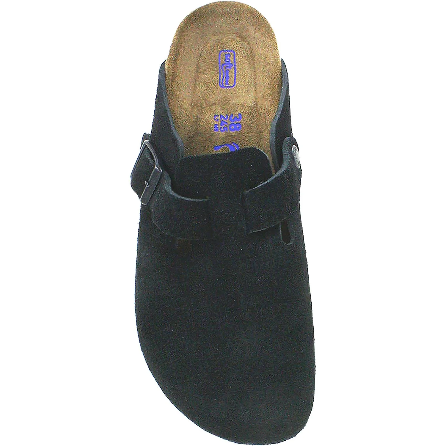 Birkenstock Boston Soft Footbed Unisex Clogs Black Suede - Image 2