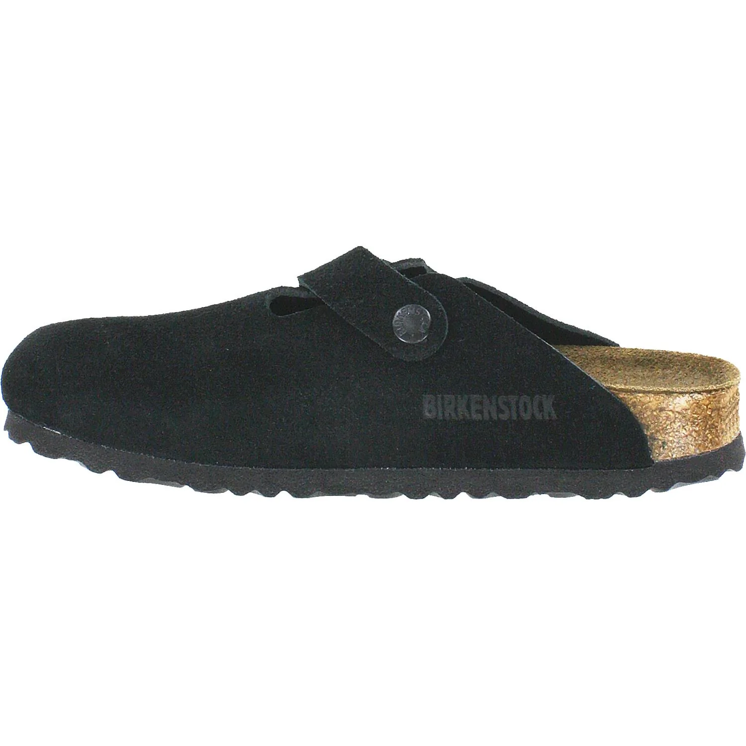 Birkenstock Boston Soft Footbed Unisex Clogs Black Suede - Image 3