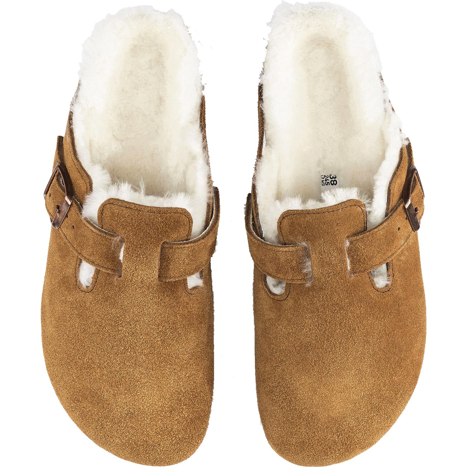 Birkenstock Boston Shearling / Natural Shearling Unisex Shearling Clogs Mink Suede - Image 2