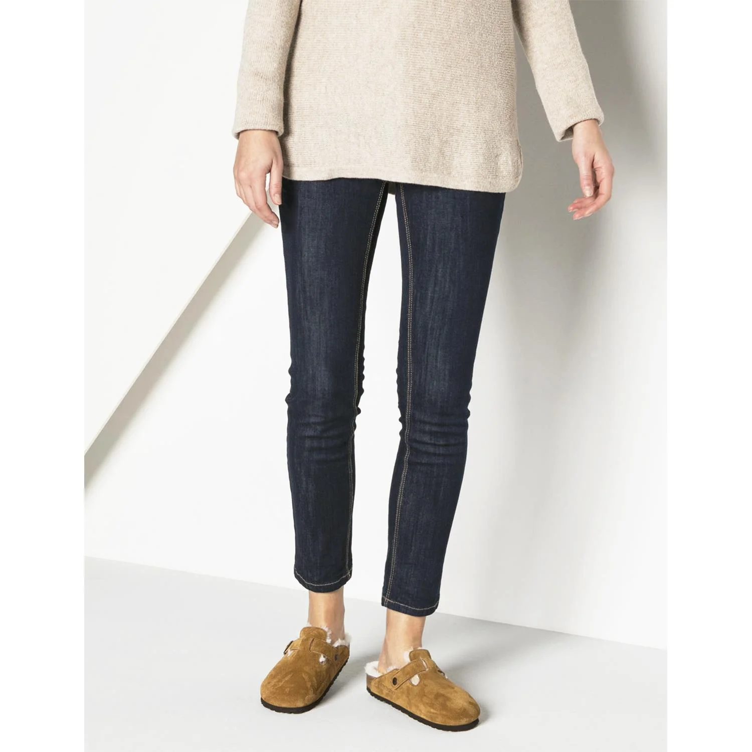 Birkenstock Boston Shearling / Natural Shearling Unisex Shearling Clogs Mink Suede - Image 3