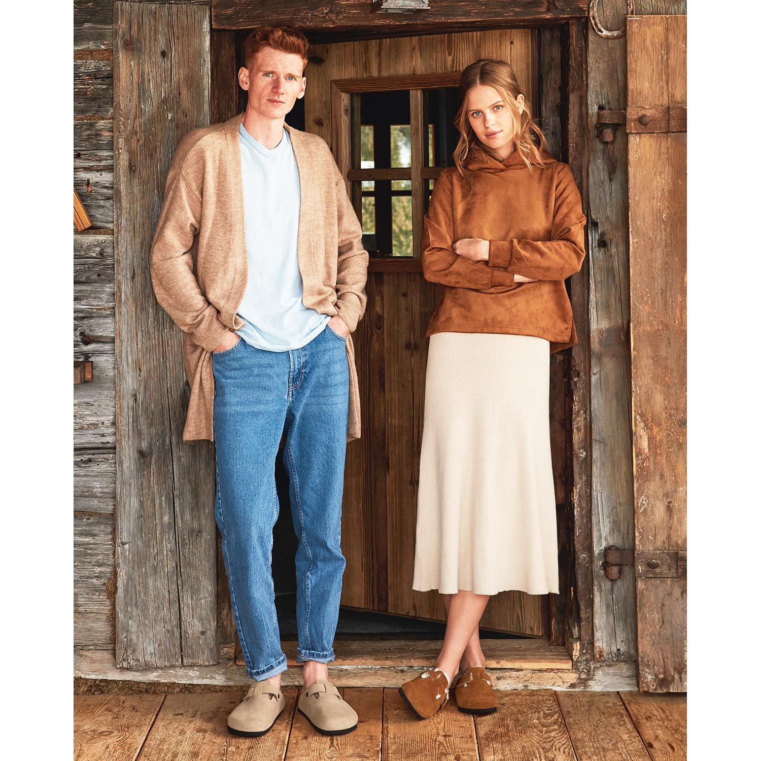 Birkenstock Boston Shearling / Natural Shearling Unisex Shearling Clogs Mink Suede - Image 4