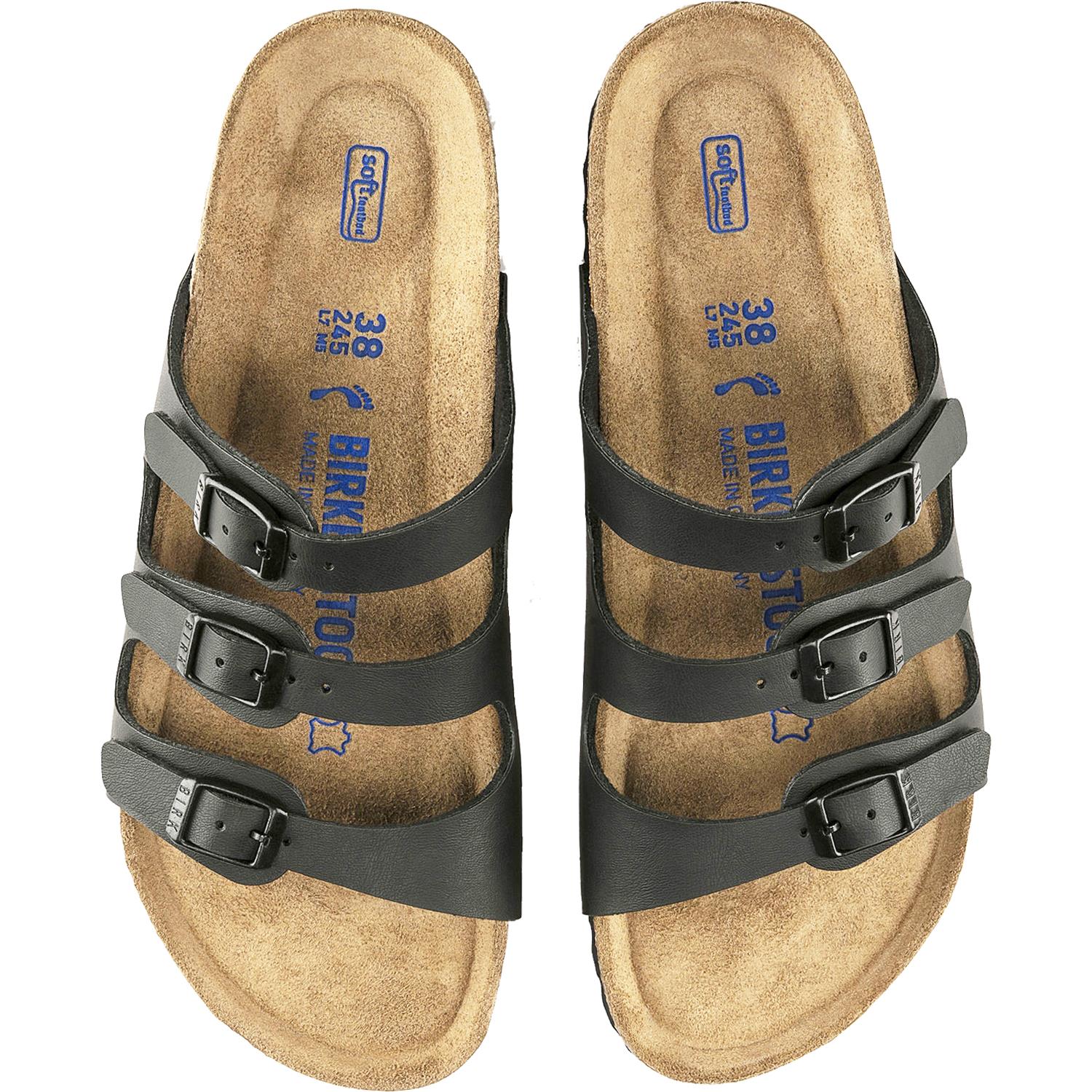 Birkenstock Florida Soft Footbed Women's Sandals Black Birko-Flor - Image 2