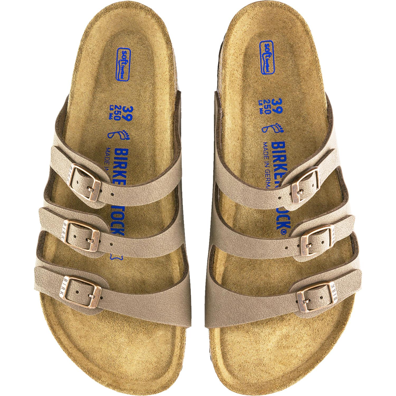 Birkenstock Florida Soft Footbed Women's Slide Sandals Mocha Birkibuc - Image 2