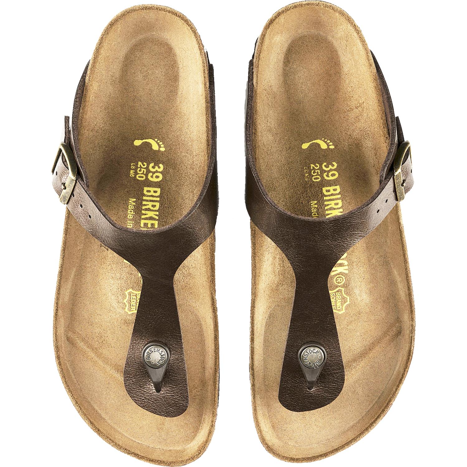 Birkenstock Gizeh Women's Thong Sandals Toffee Birko-Flor - Image 2